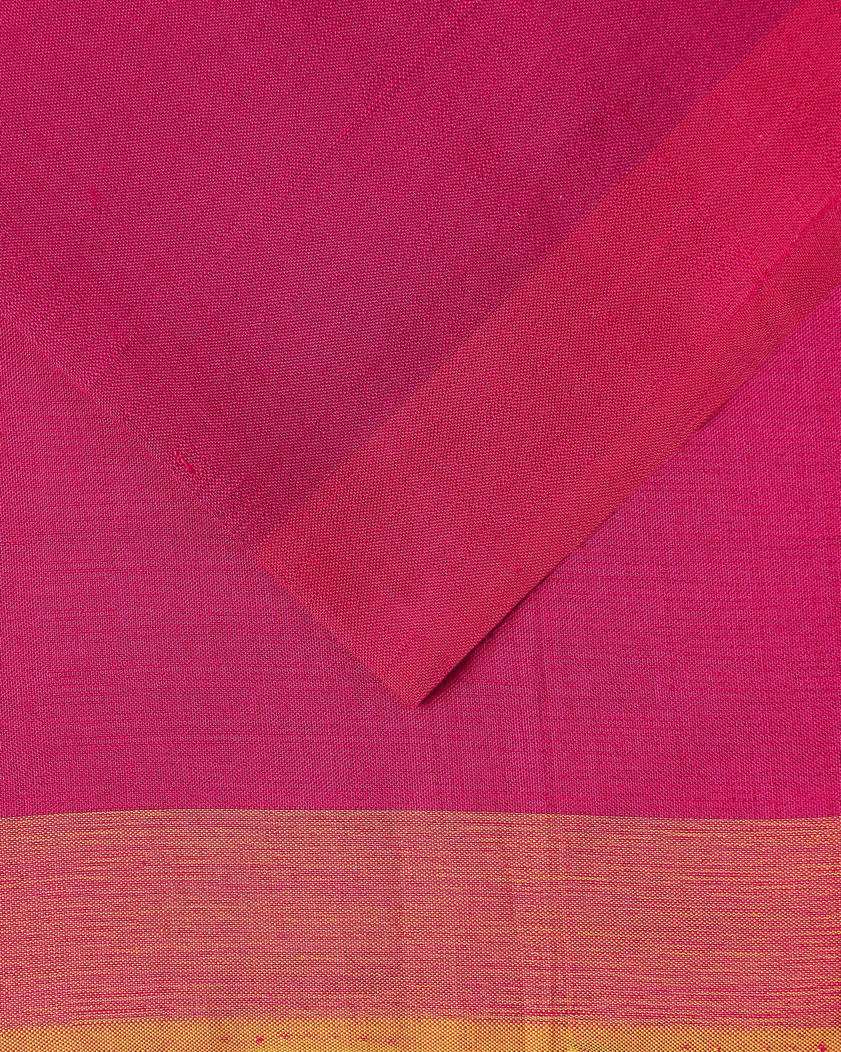 Nahara Pochampally Weft Ikat Cotton Silk Saree