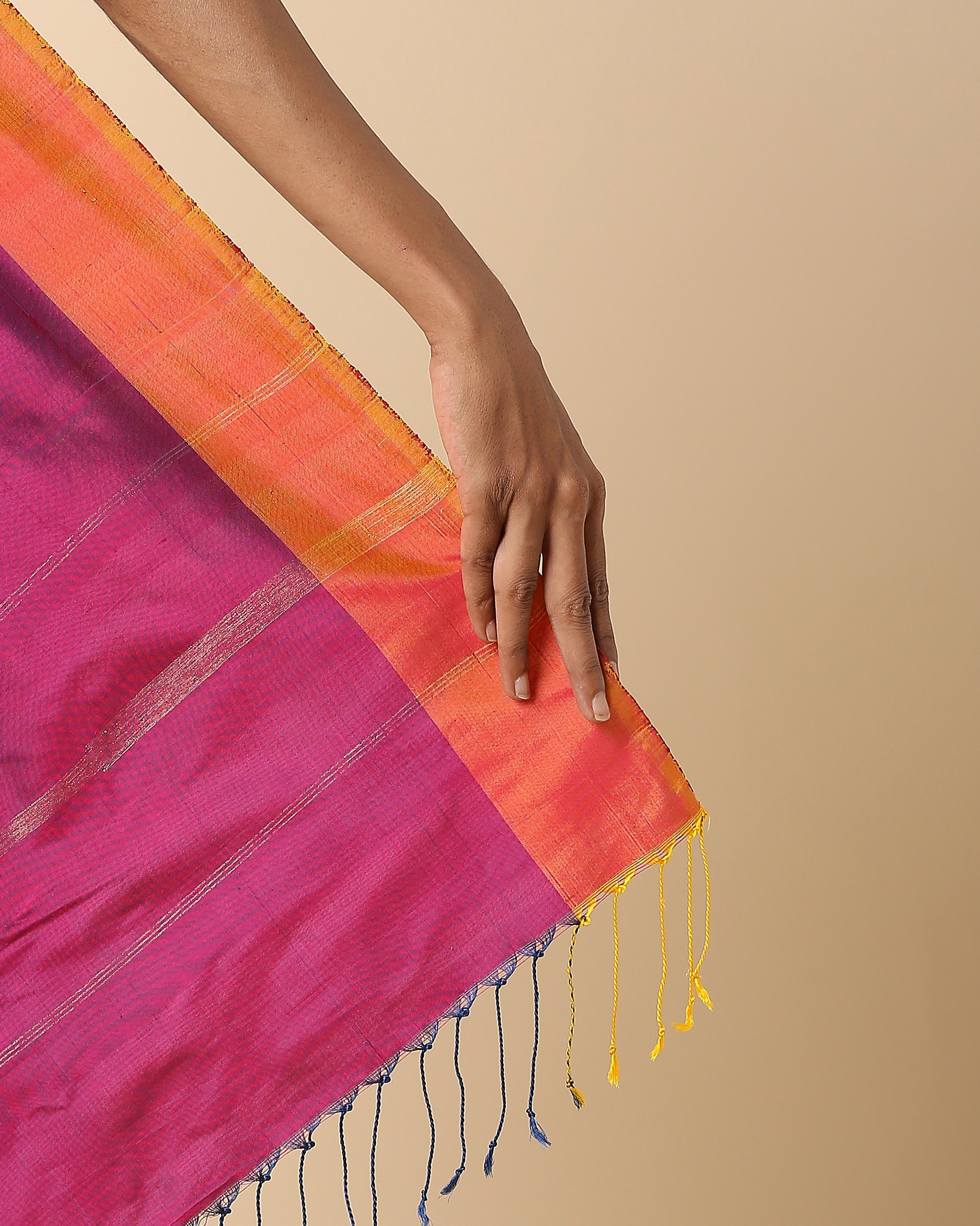 Quila Pochampally Weft Ikat Silk Saree