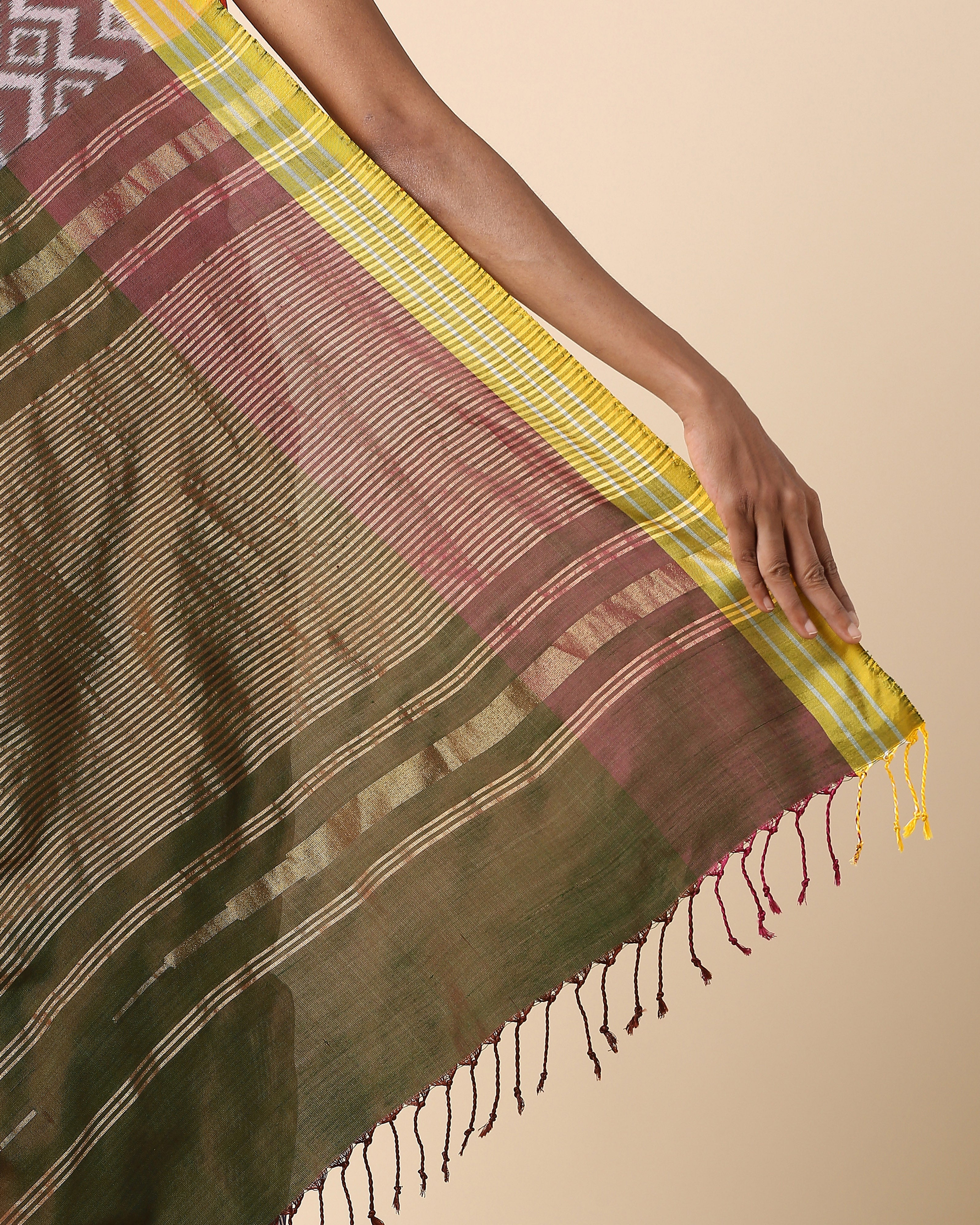 Rahi Pochampally Weft Ikat Silk Saree
