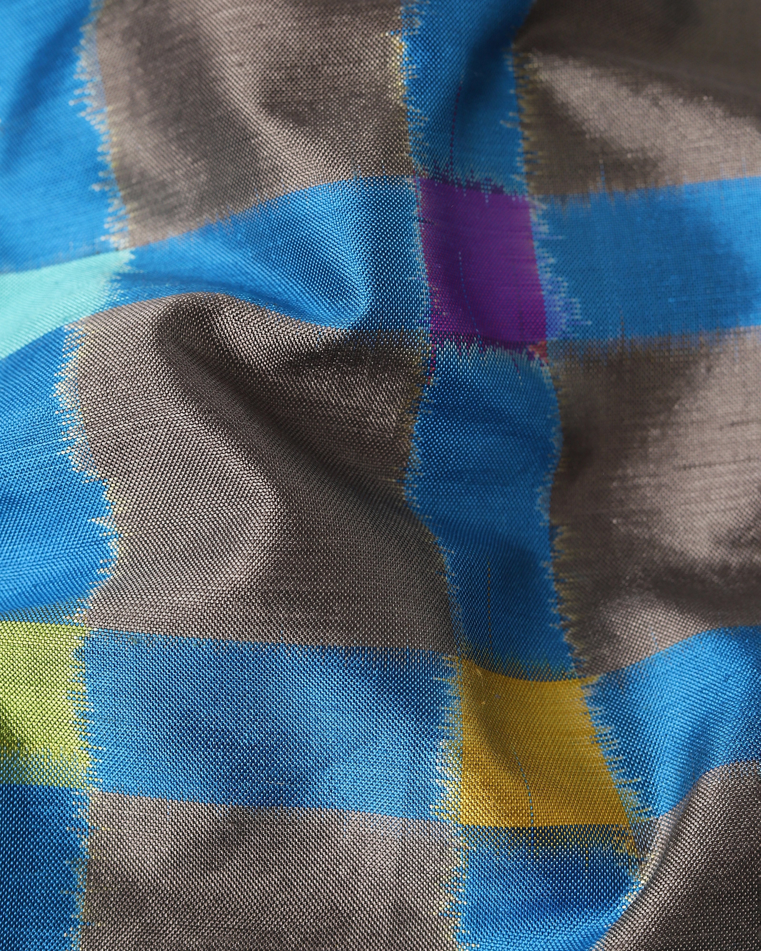 Marwa Pochampally Double Ikat Silk Saree