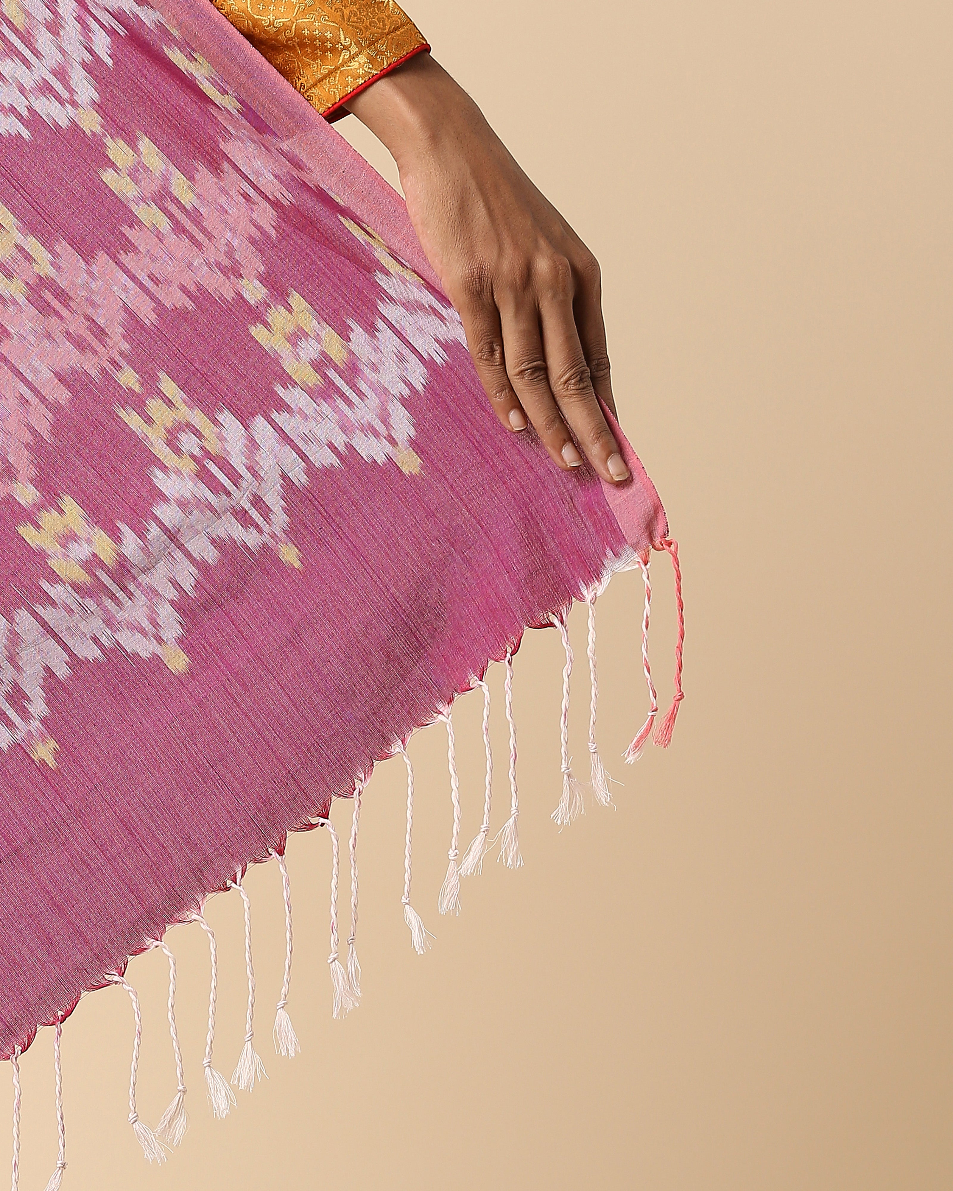Asaravi Pochampally Warp Ikat Cotton Saree