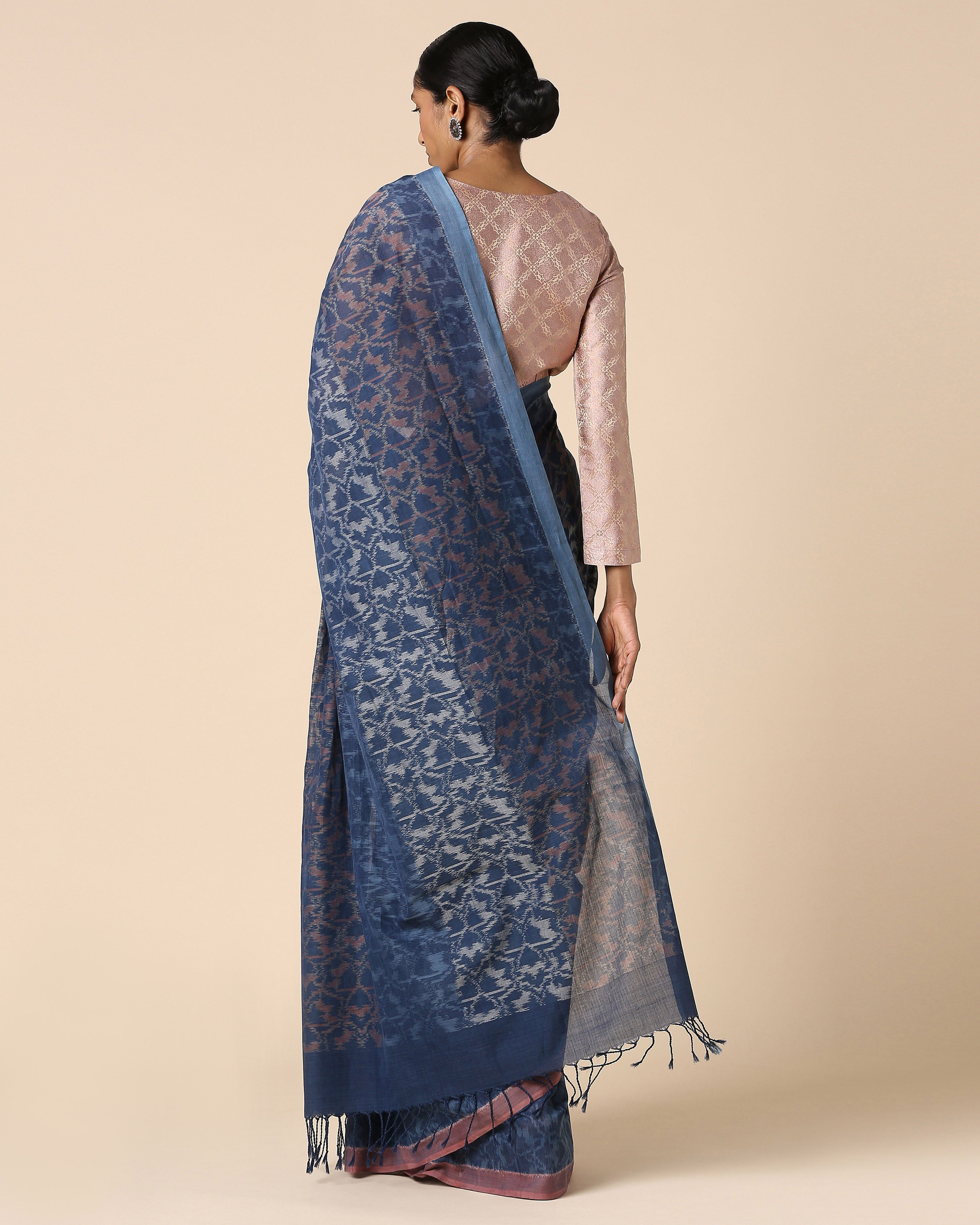 Sarang Pochampally Weft Ikat Cotton Saree