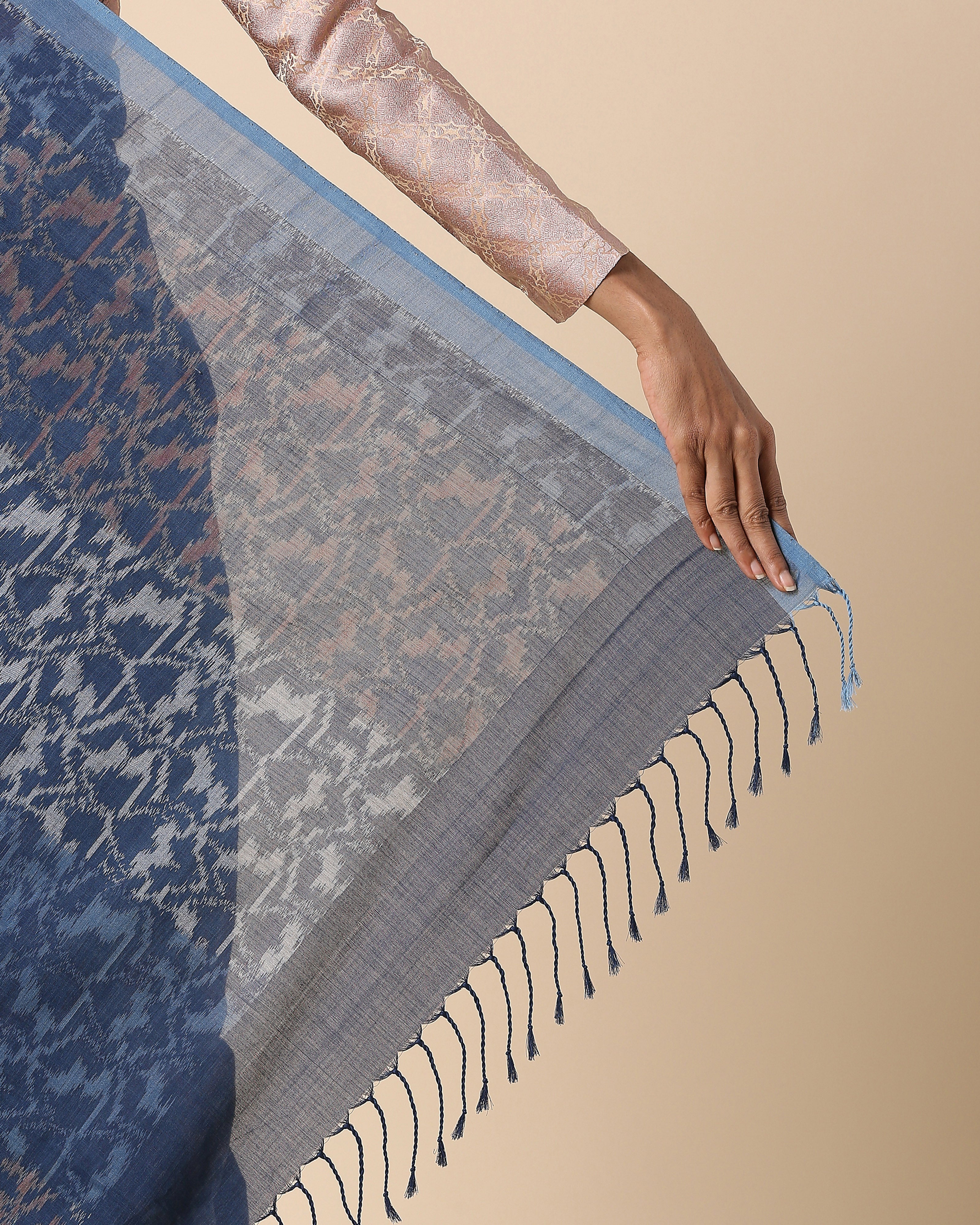 Sarang Pochampally Weft Ikat Cotton Saree