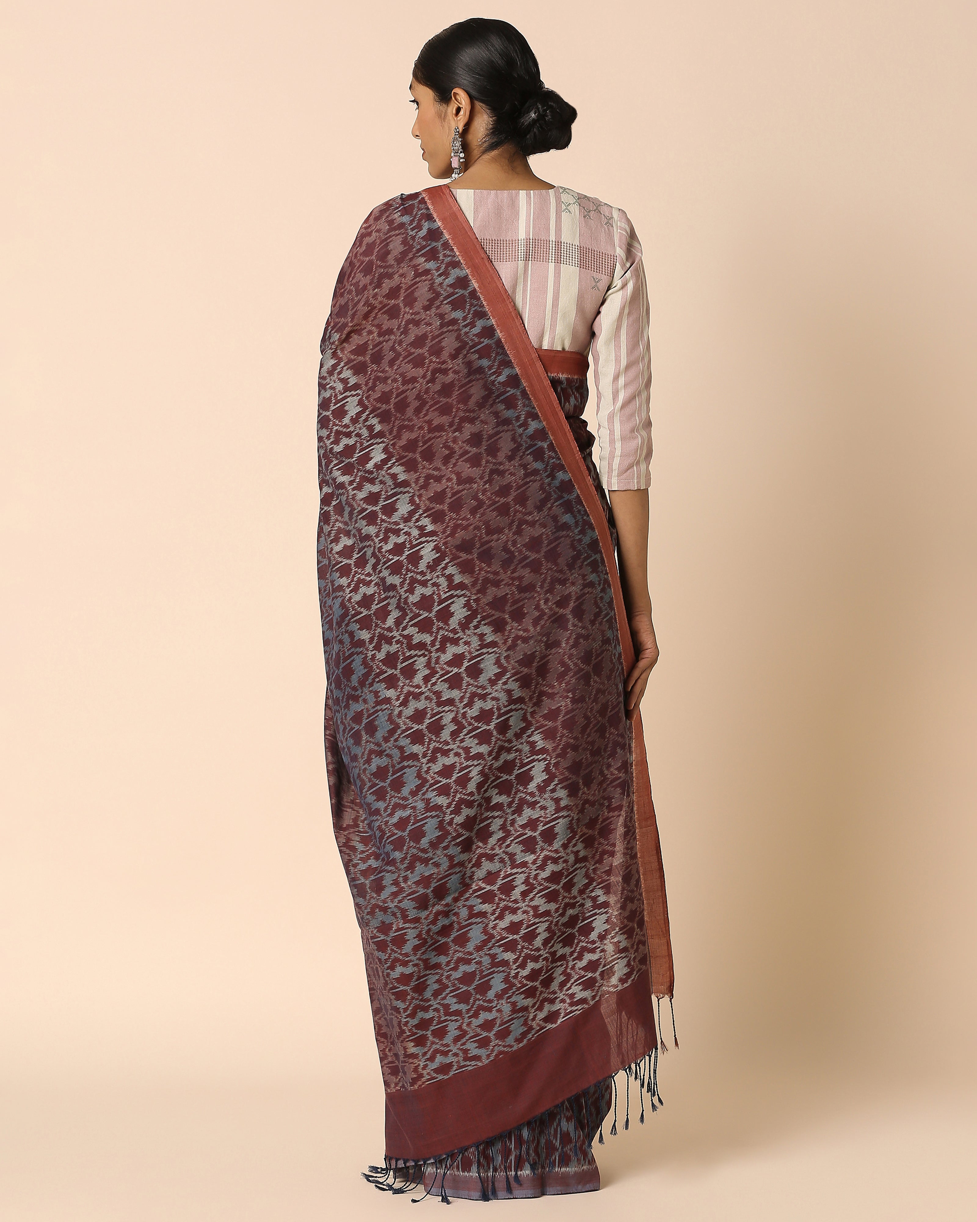 Sarang Pochampally Weft Ikat Cotton Saree