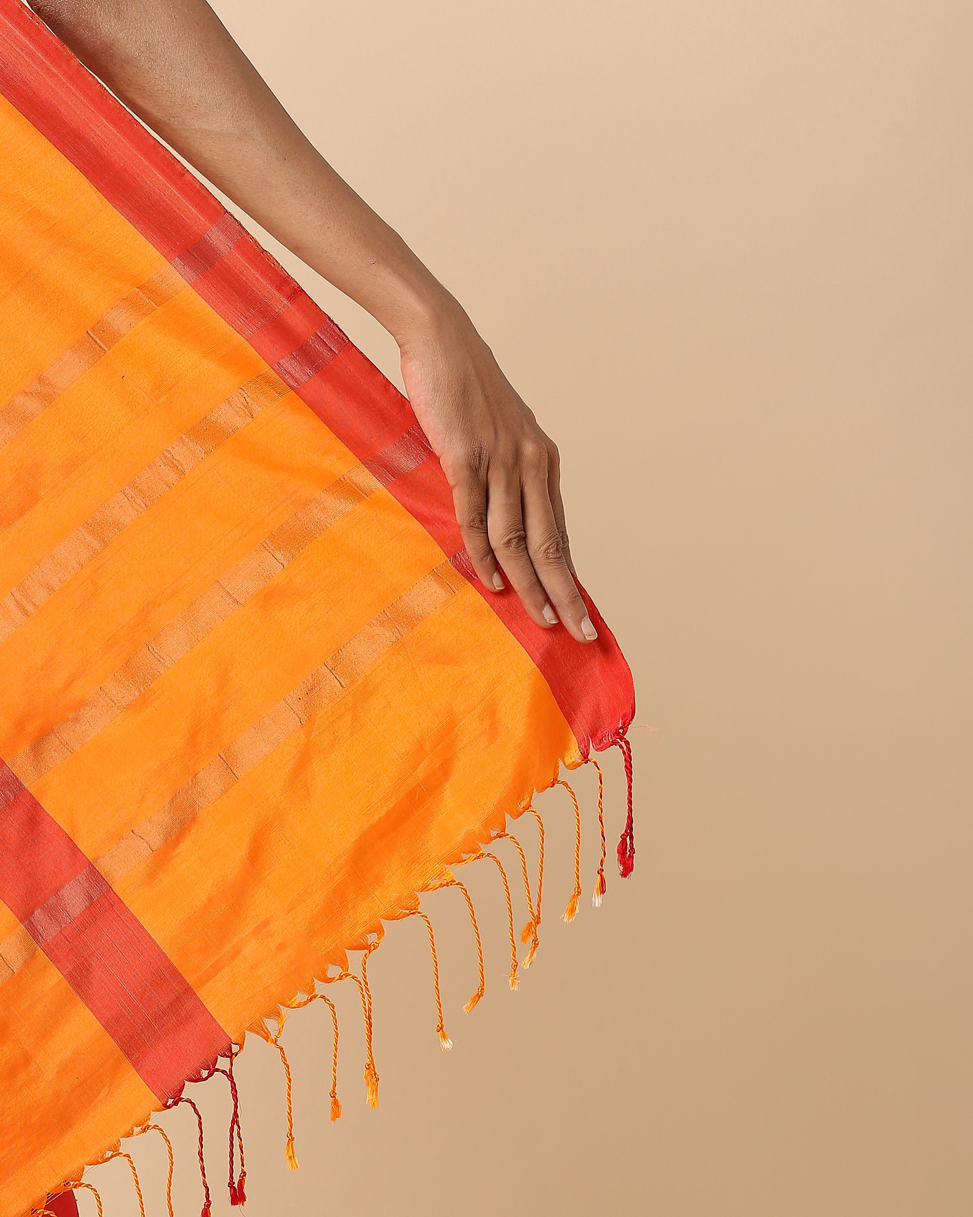 Abhiyogi Pochampally Warp Ikat Cotton Saree