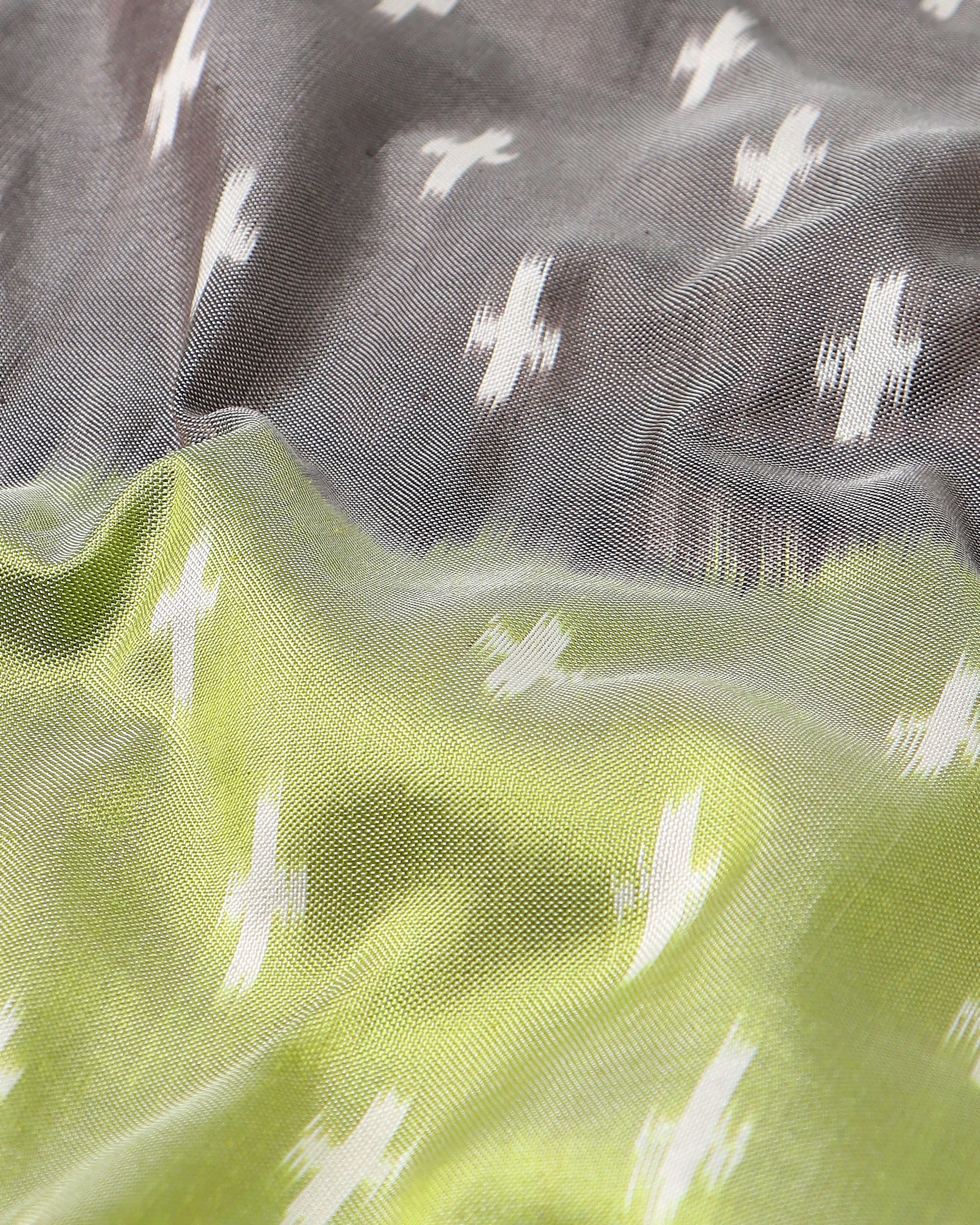 Kafi Pochampally Weft Ikat Silk Saree