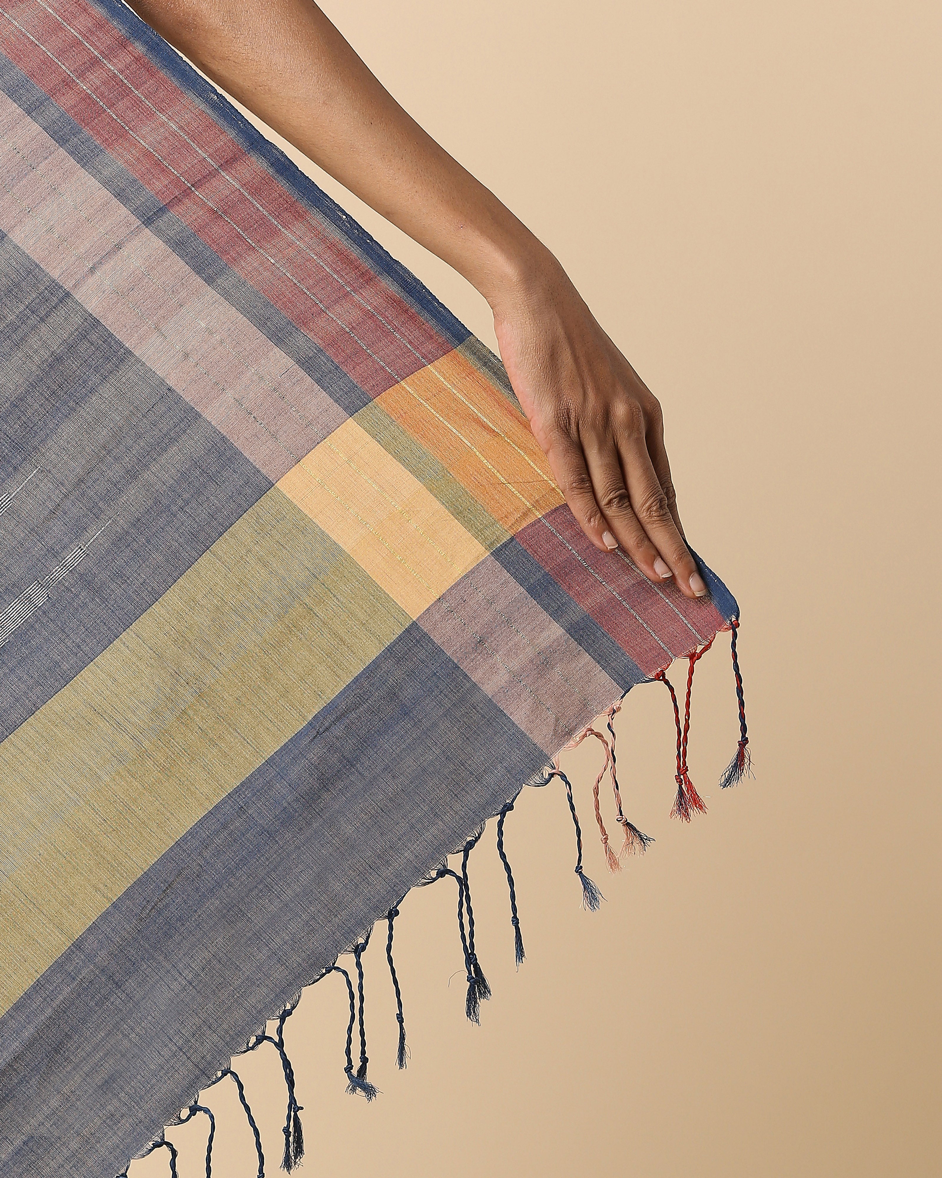 Bhairavi Pochampally Weft Ikat Cotton Saree