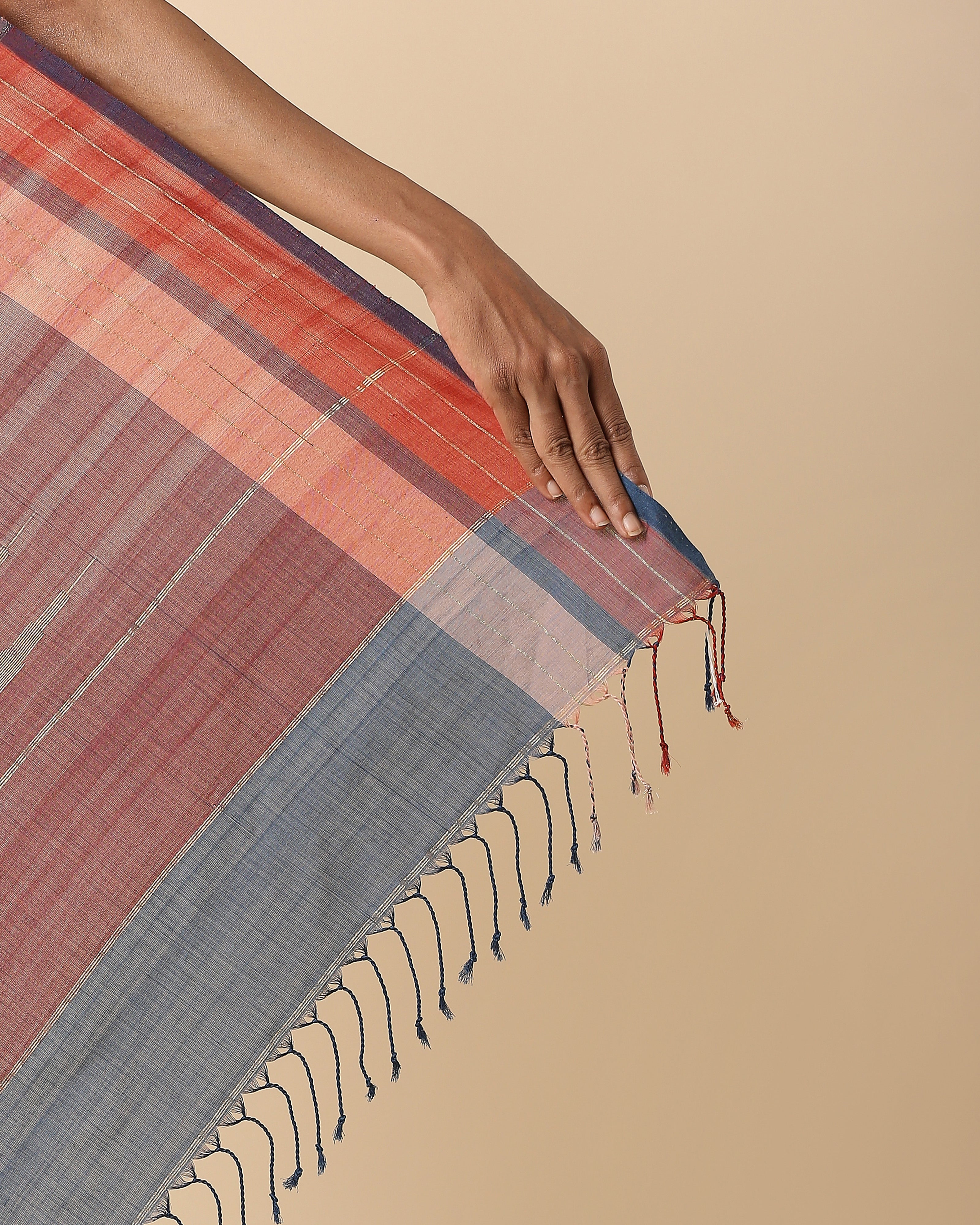 Bhairavi Pochampally Weft Ikat Cotton Saree