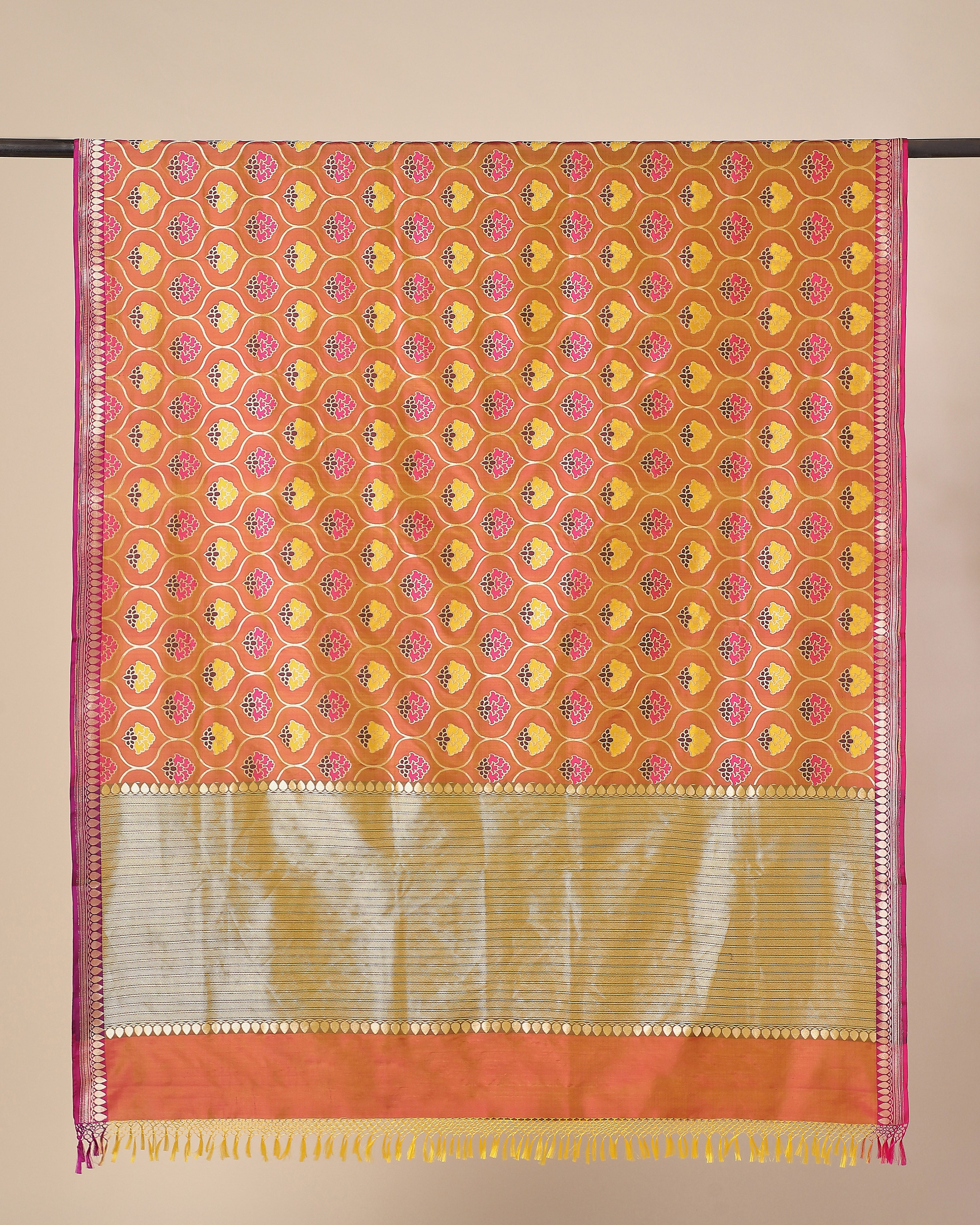 Bhakti Banarasi Cutwork Silk Dupatta