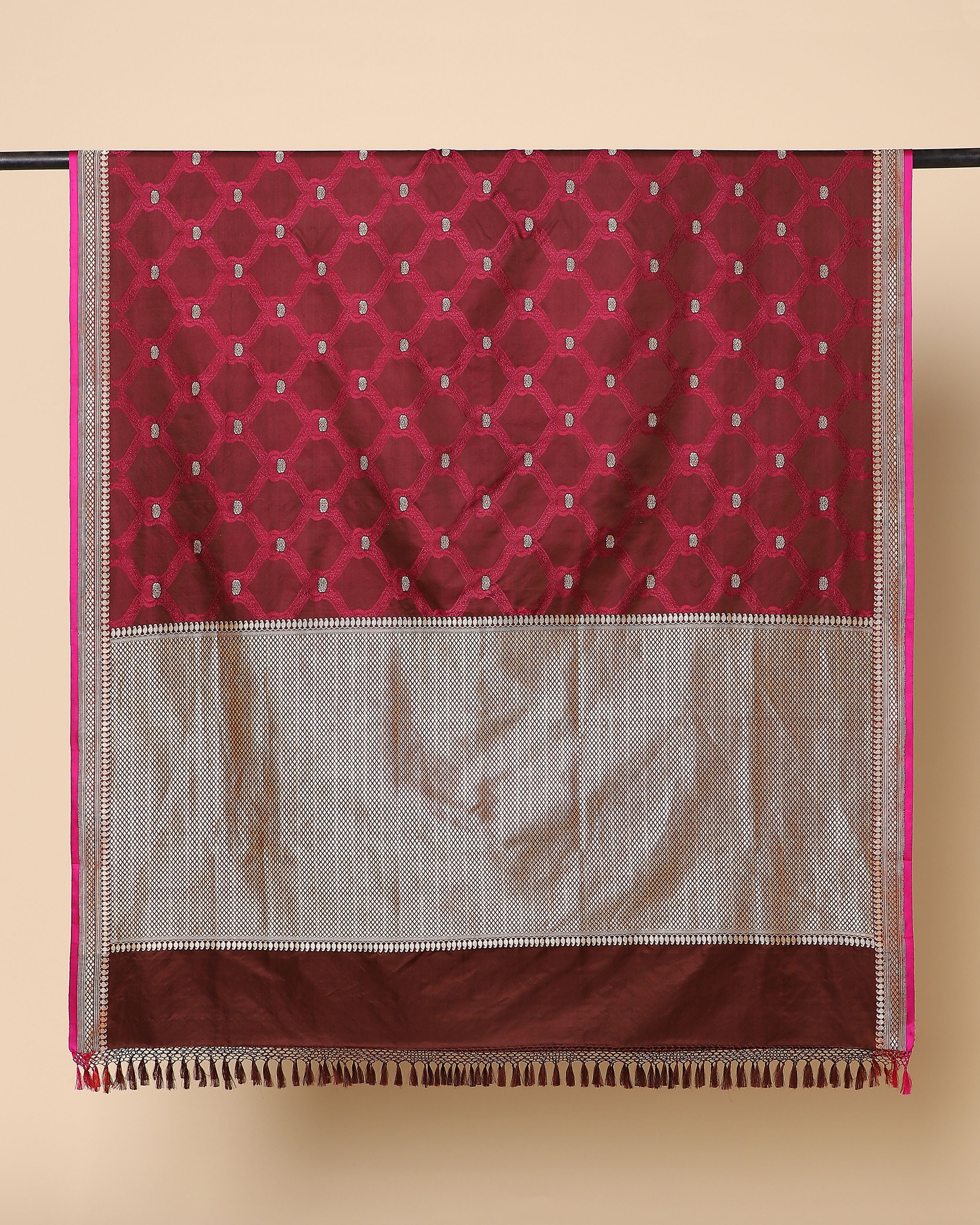 Kanisha Banarasi Tanchoi And Kadwa Silk Dupatta