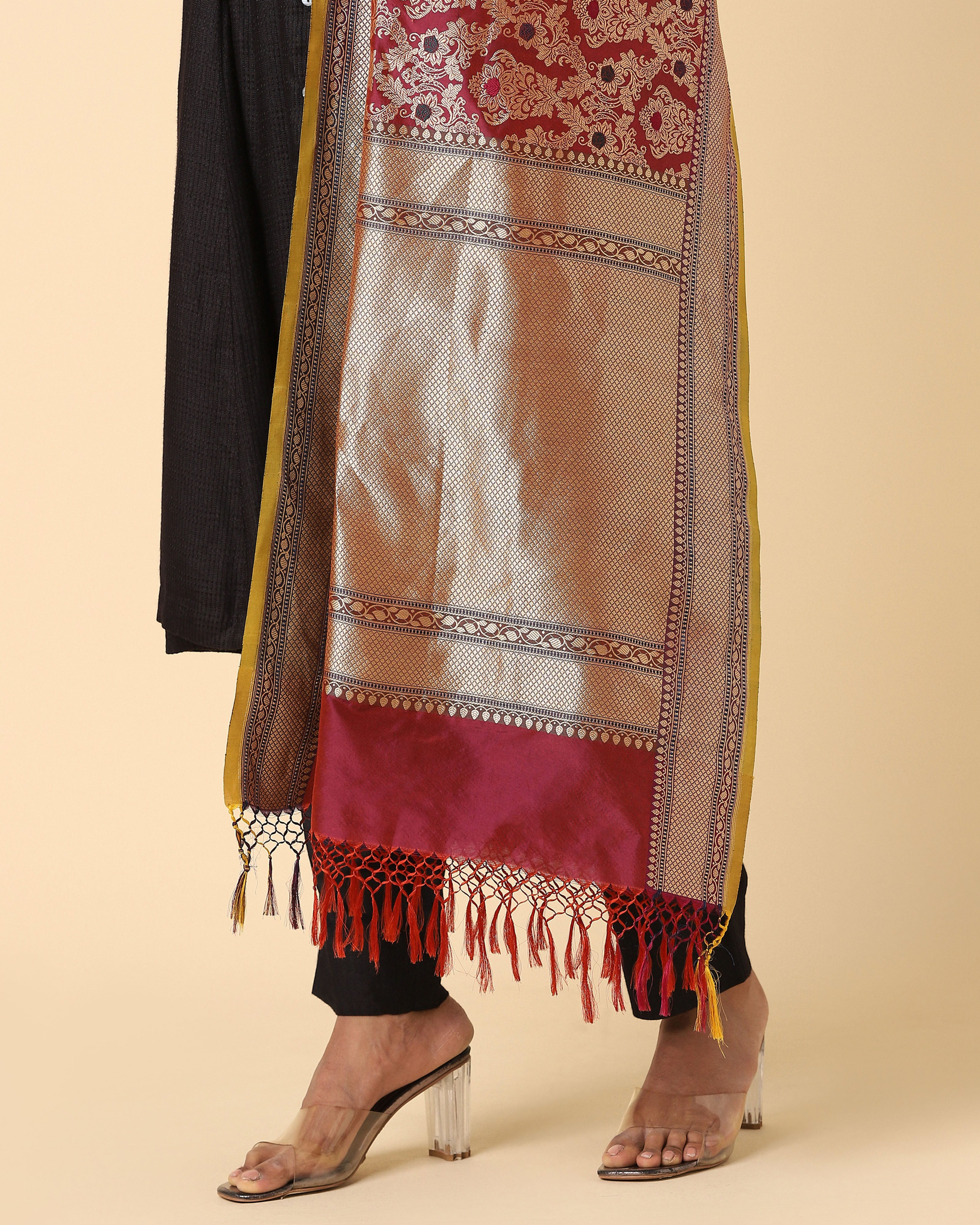 Marsha Banarasi Kadwa Silk Dupatta