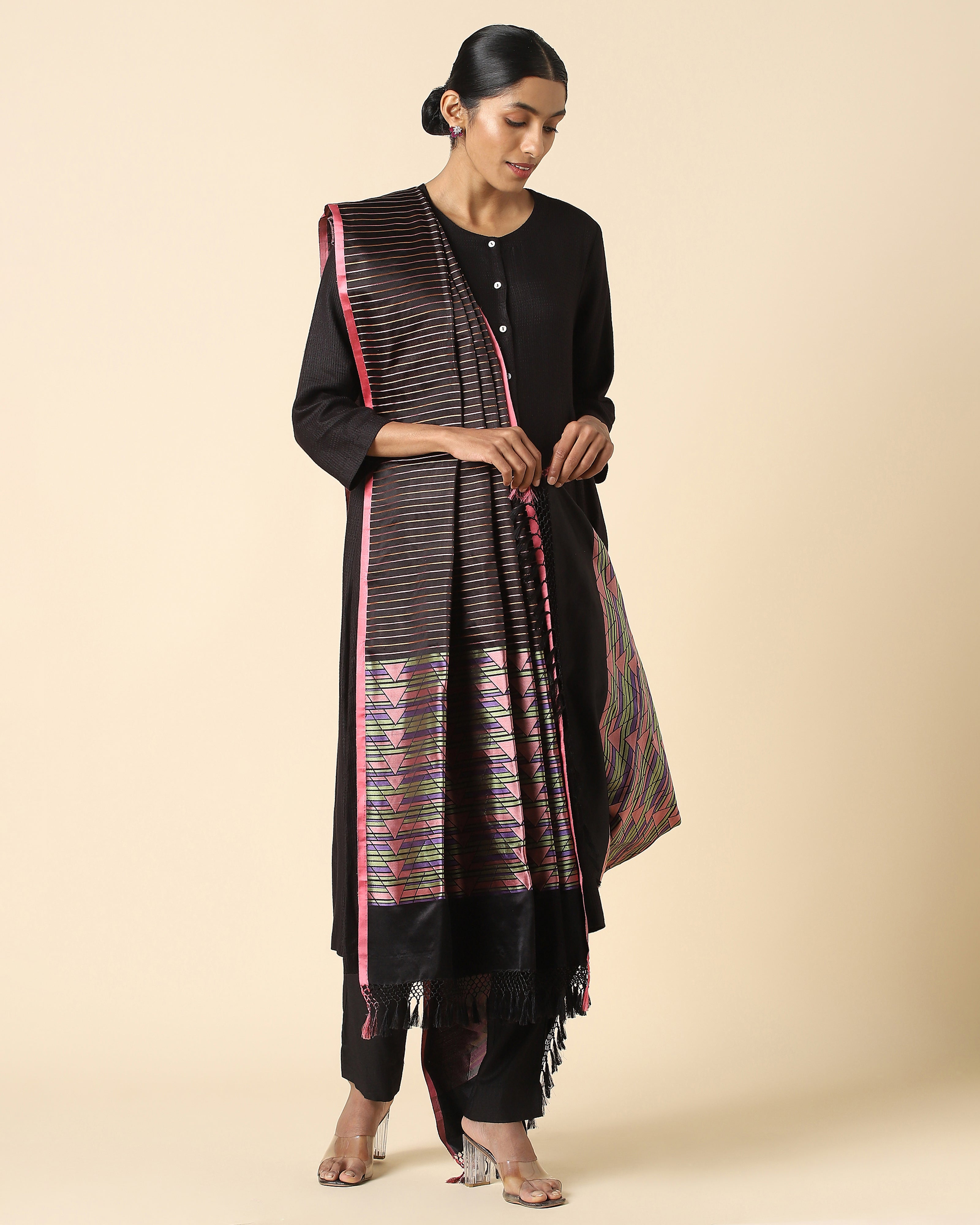 Rumi Banarasi Tanchoi Silk Dupatta
