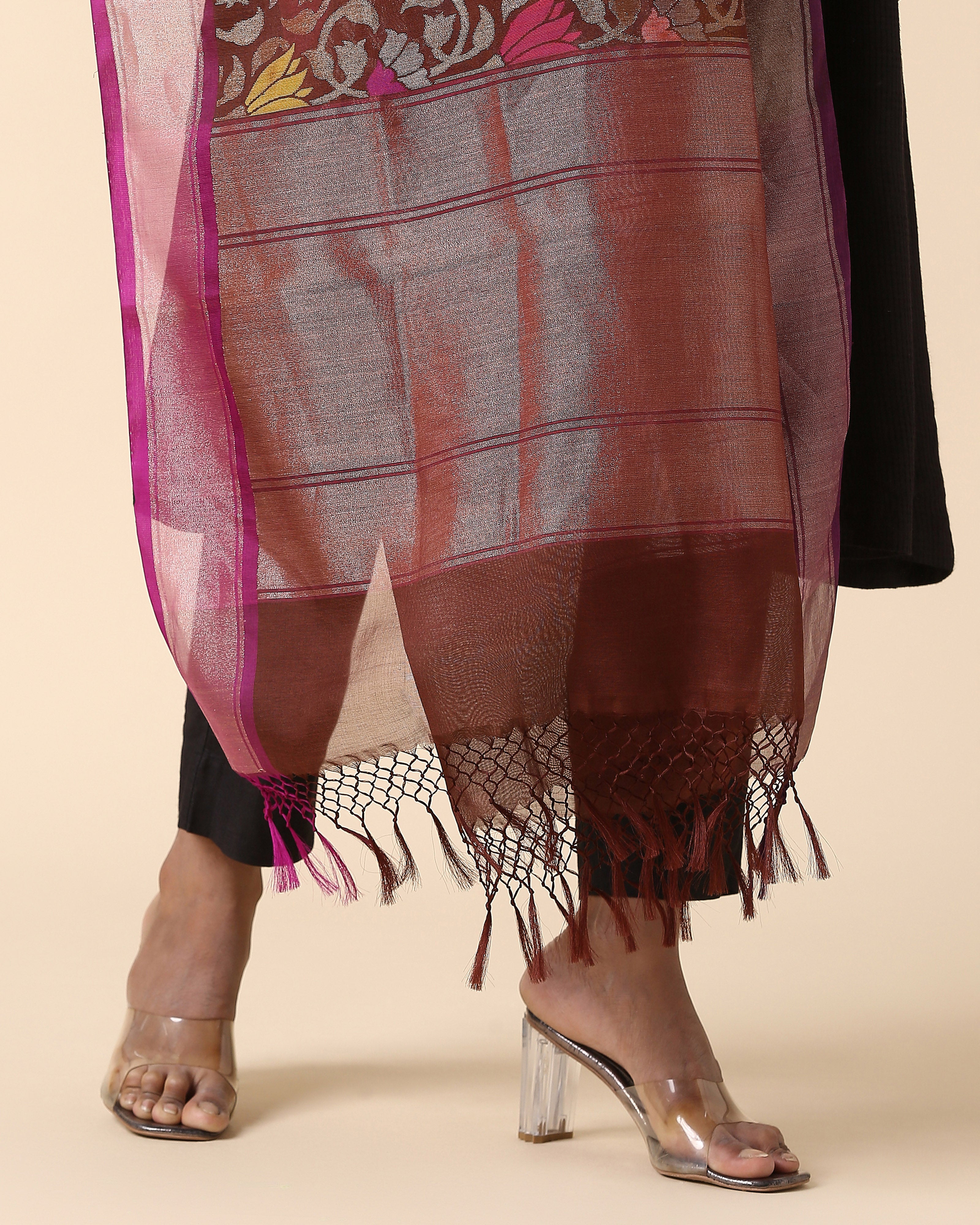 Noor Banarasi Jamdani Silk Cotton Dupatta