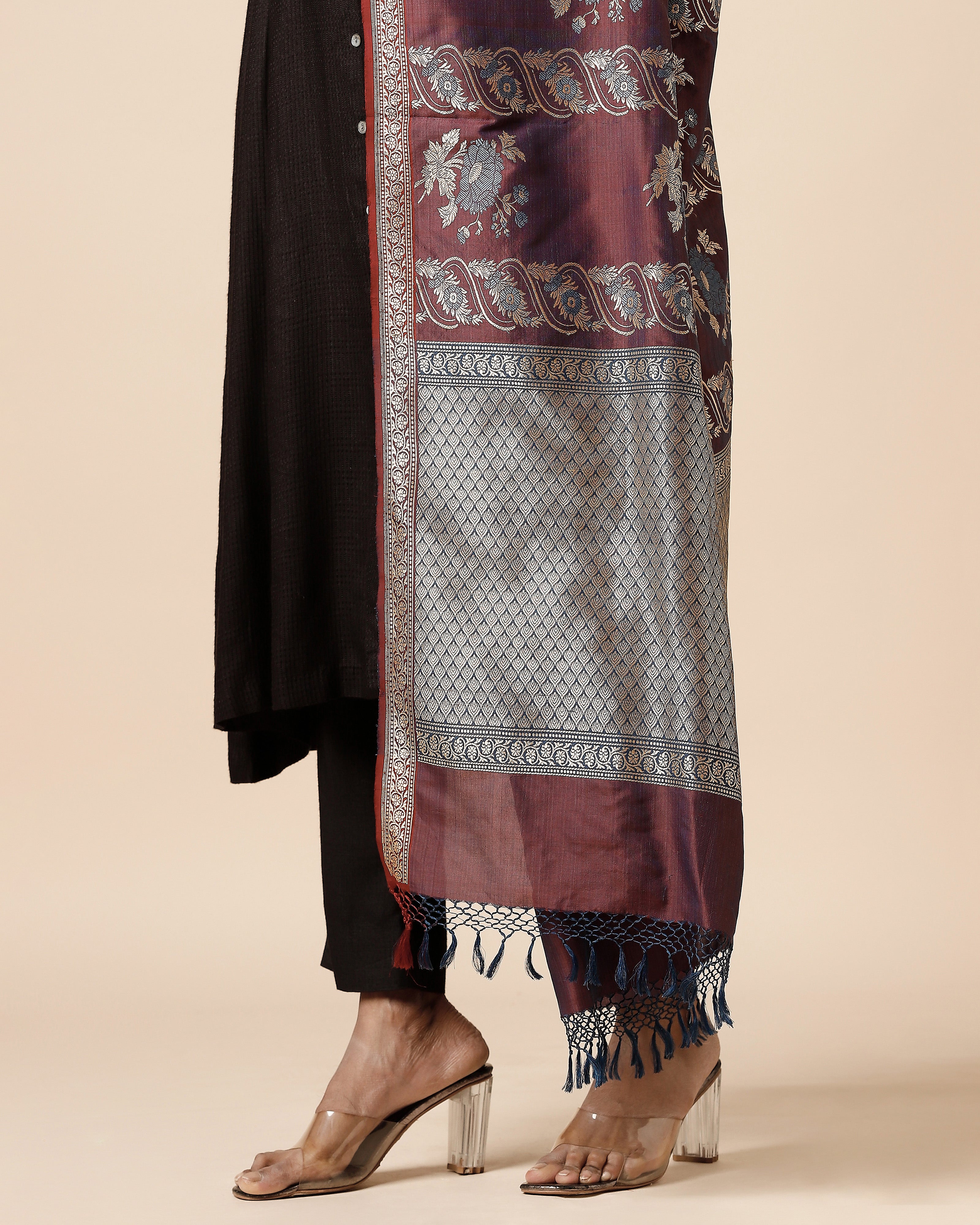 Kairo Banarasi Kadwa Silk Dupatta