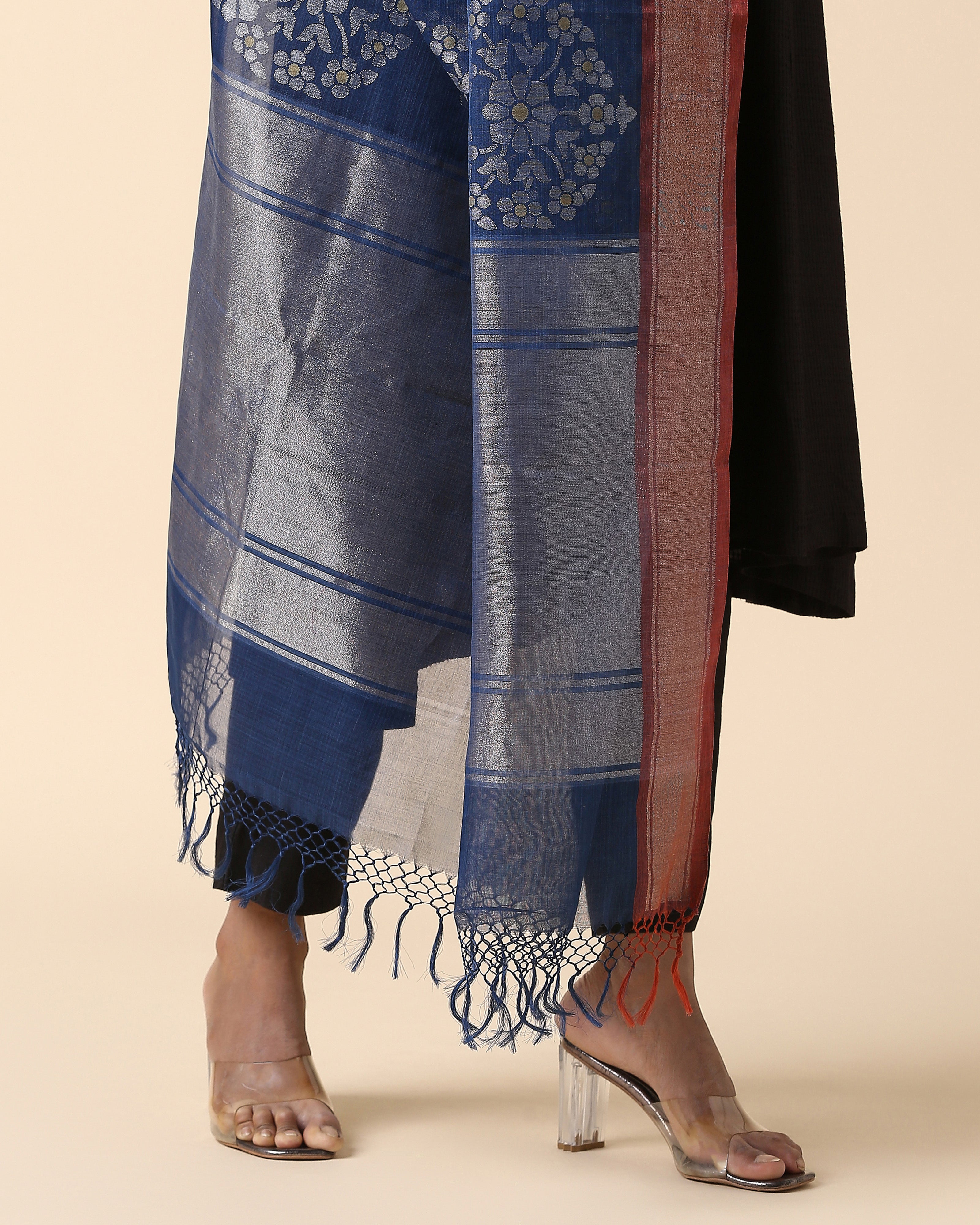 Adrin Banarasi Jamdani Cotton Dupatta