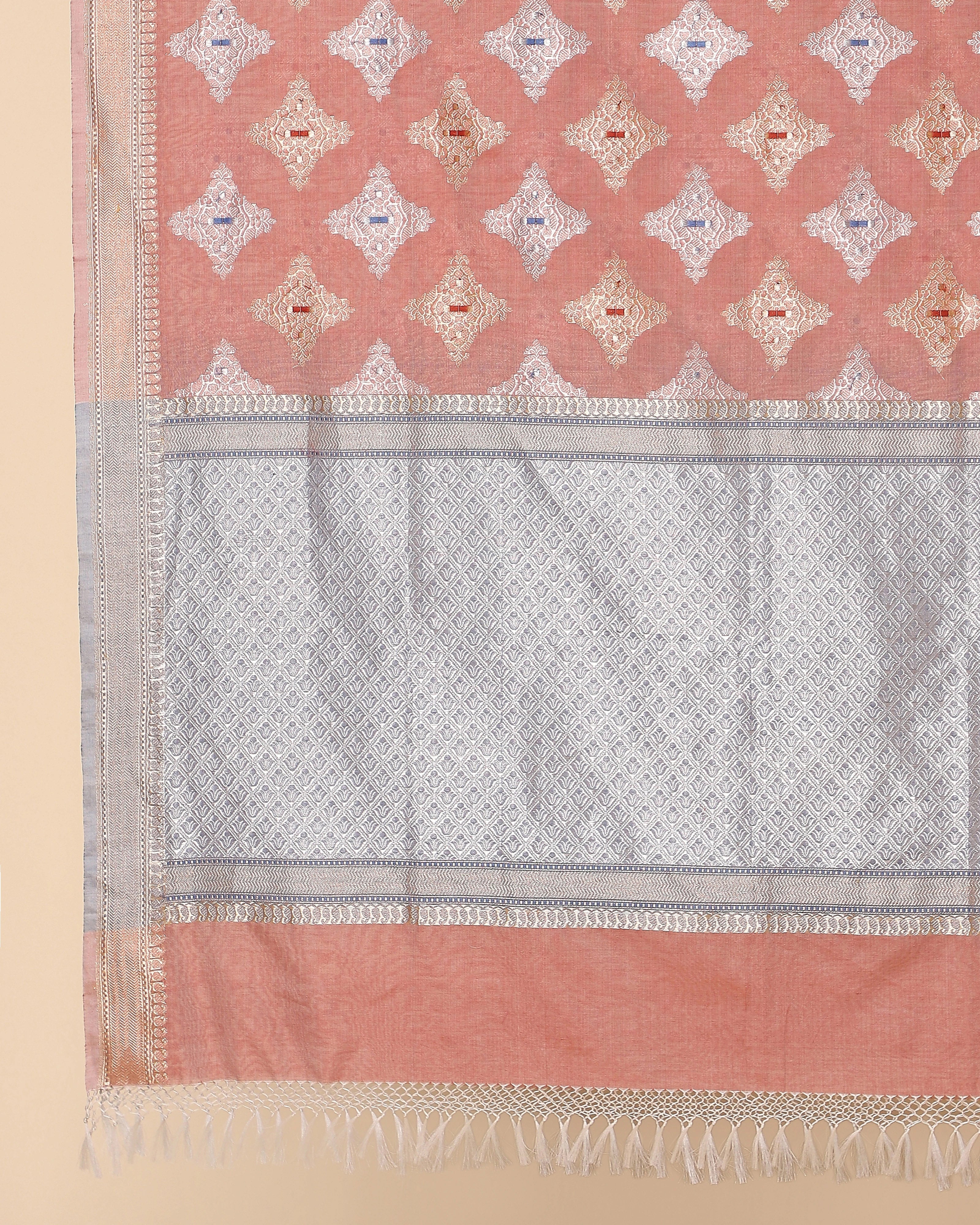 Fariz Banarasi Kadwa Silk Cotton Dupatta