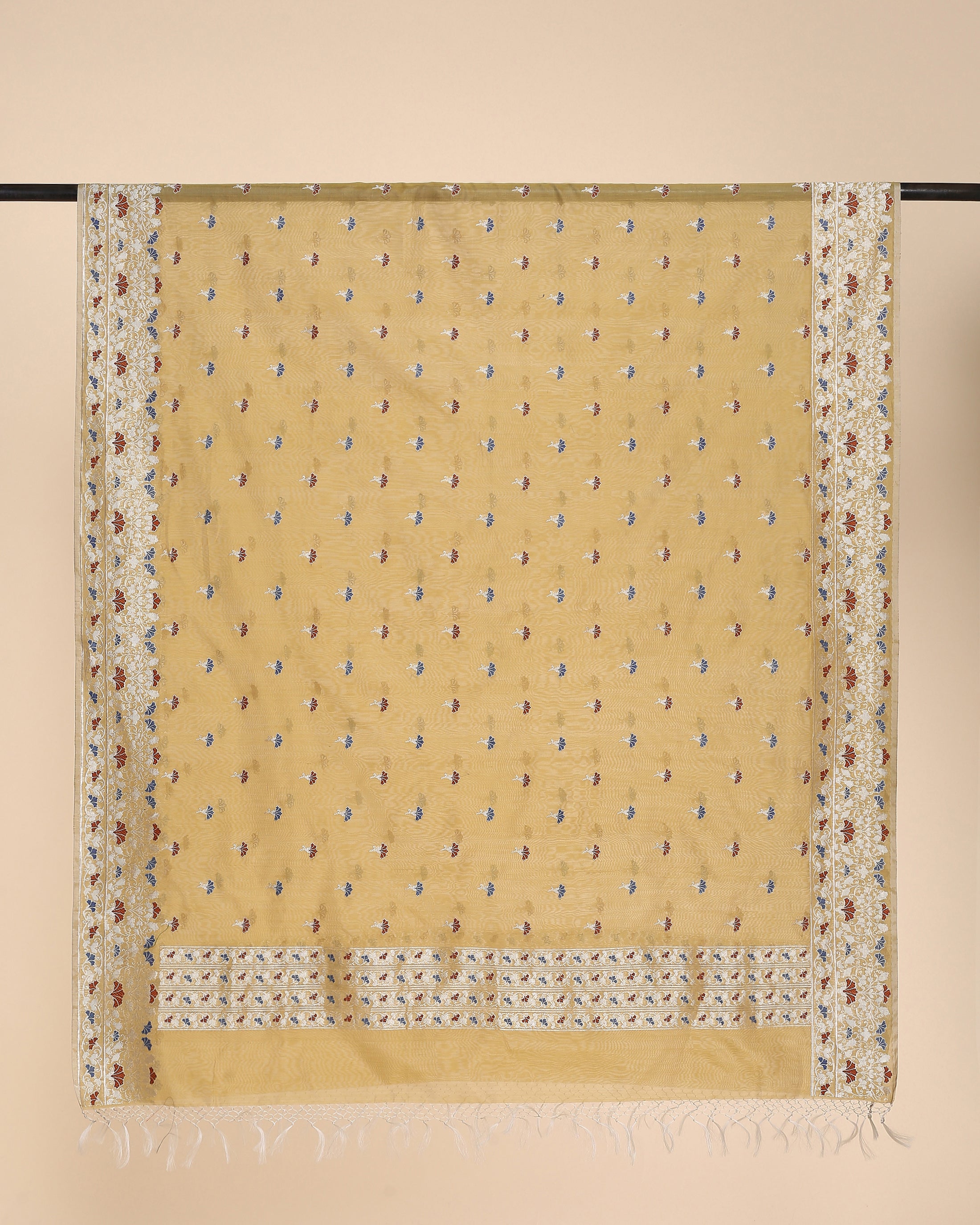 Riko Banarasi Kadwa Silk Cotton Dupatta