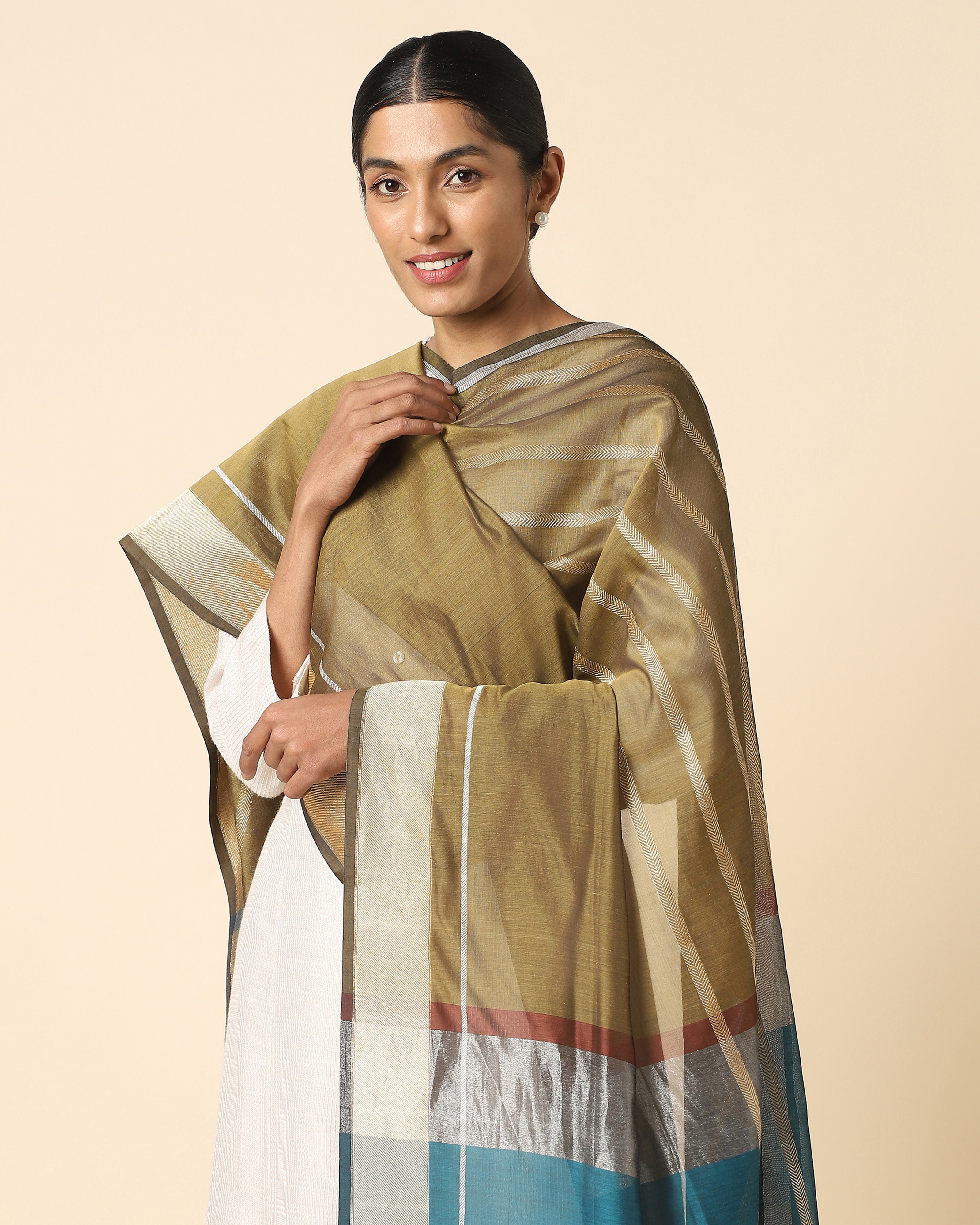 Freya Banarasi Kadwa Silk Cotton Dupatta