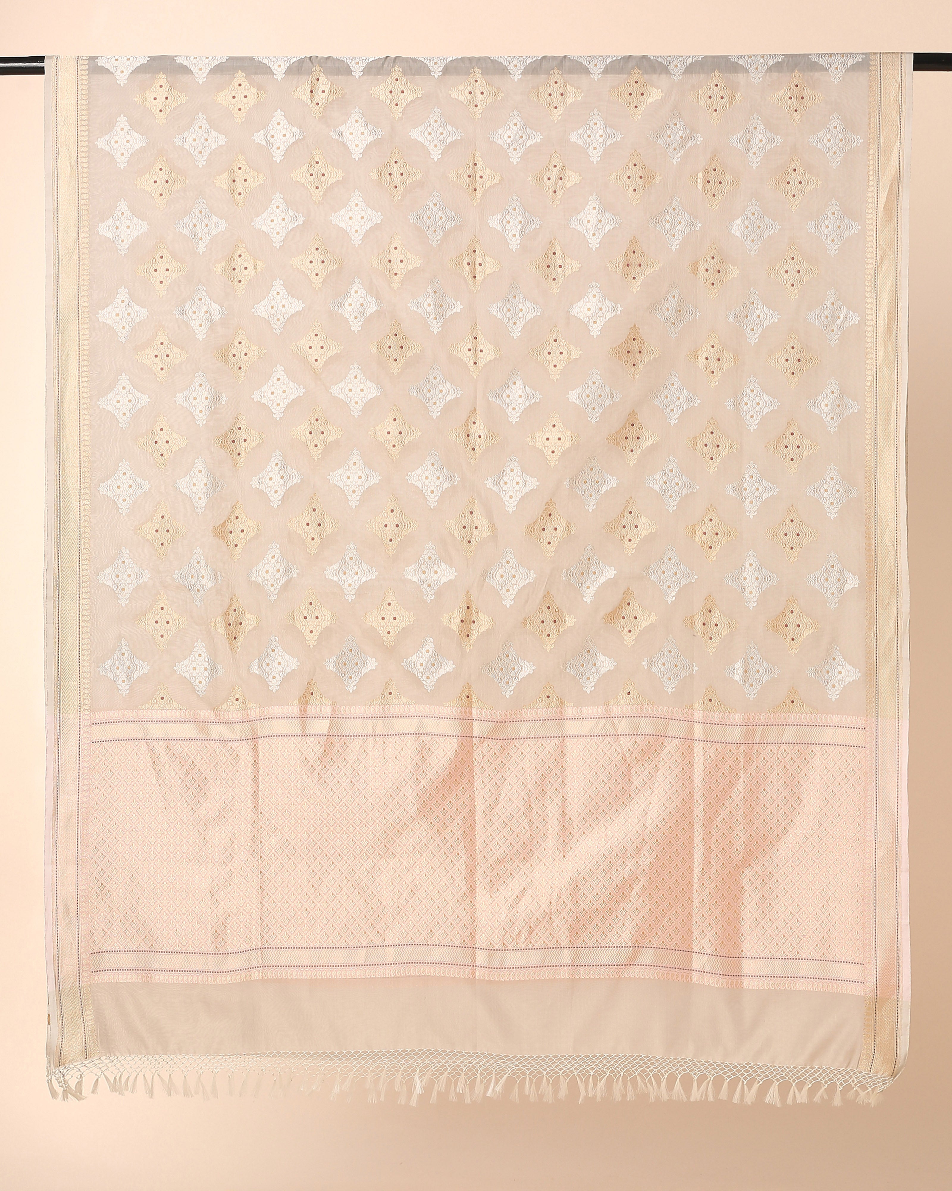 Fariz Banarasi Kadwa Silk Cotton Dupatta