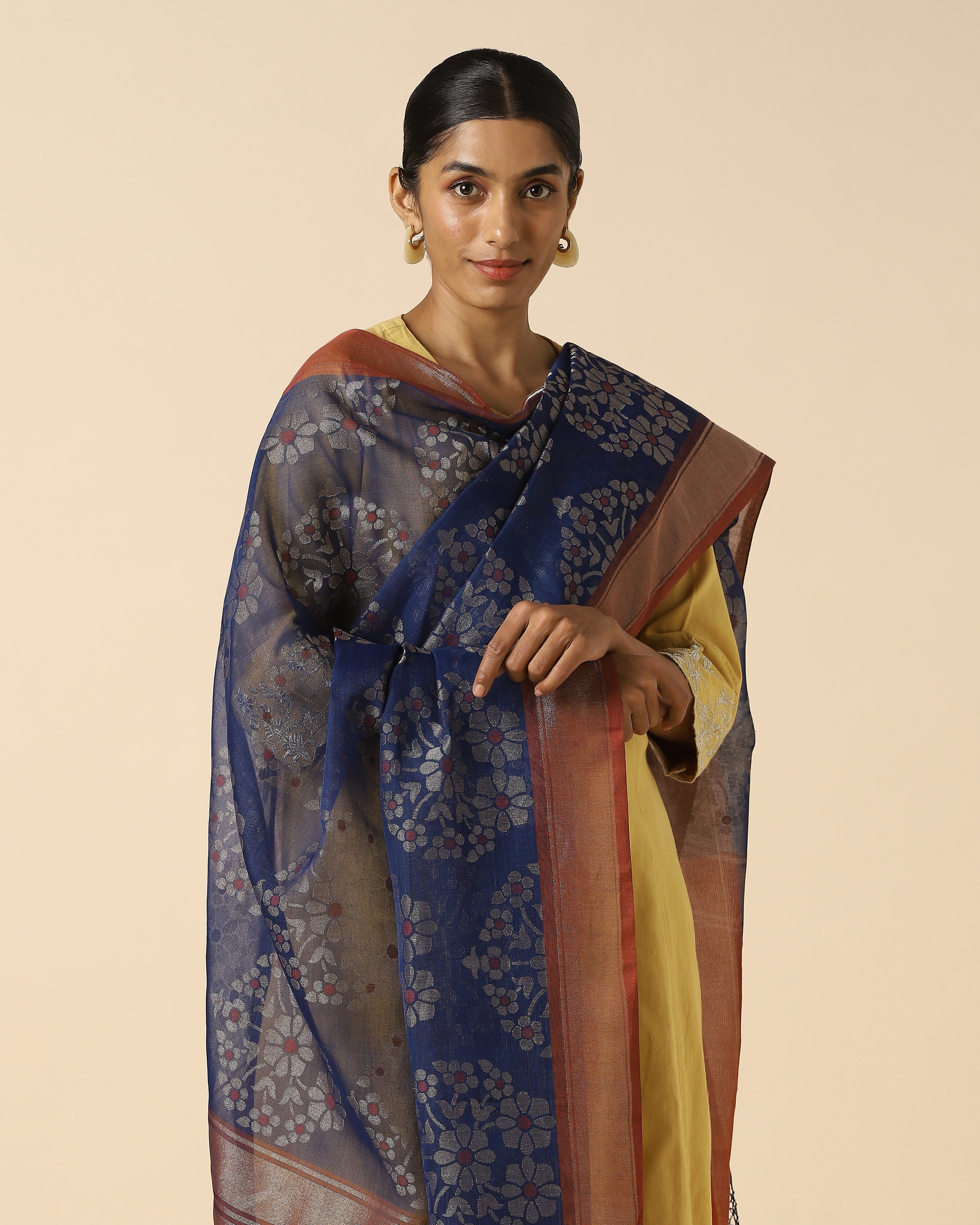 Adrin Banarasi Jamdani Cotton Dupatta