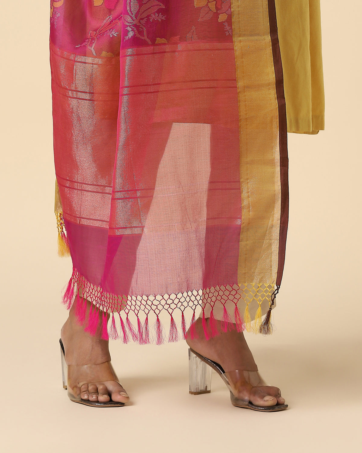 Safia Banarasi Jamdani Silk Cotton Dupatta