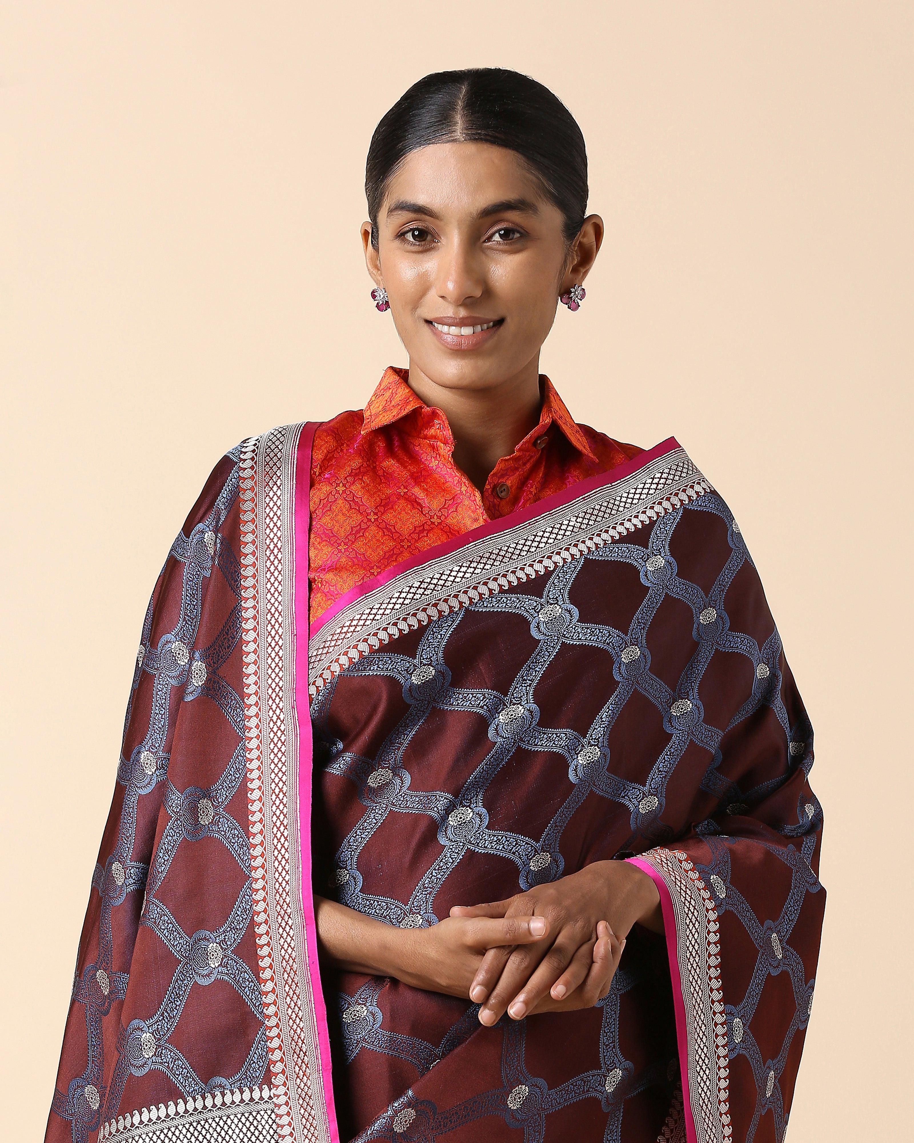 Kanisha Banarasi Tanchoi And Kadwa Silk Saree
