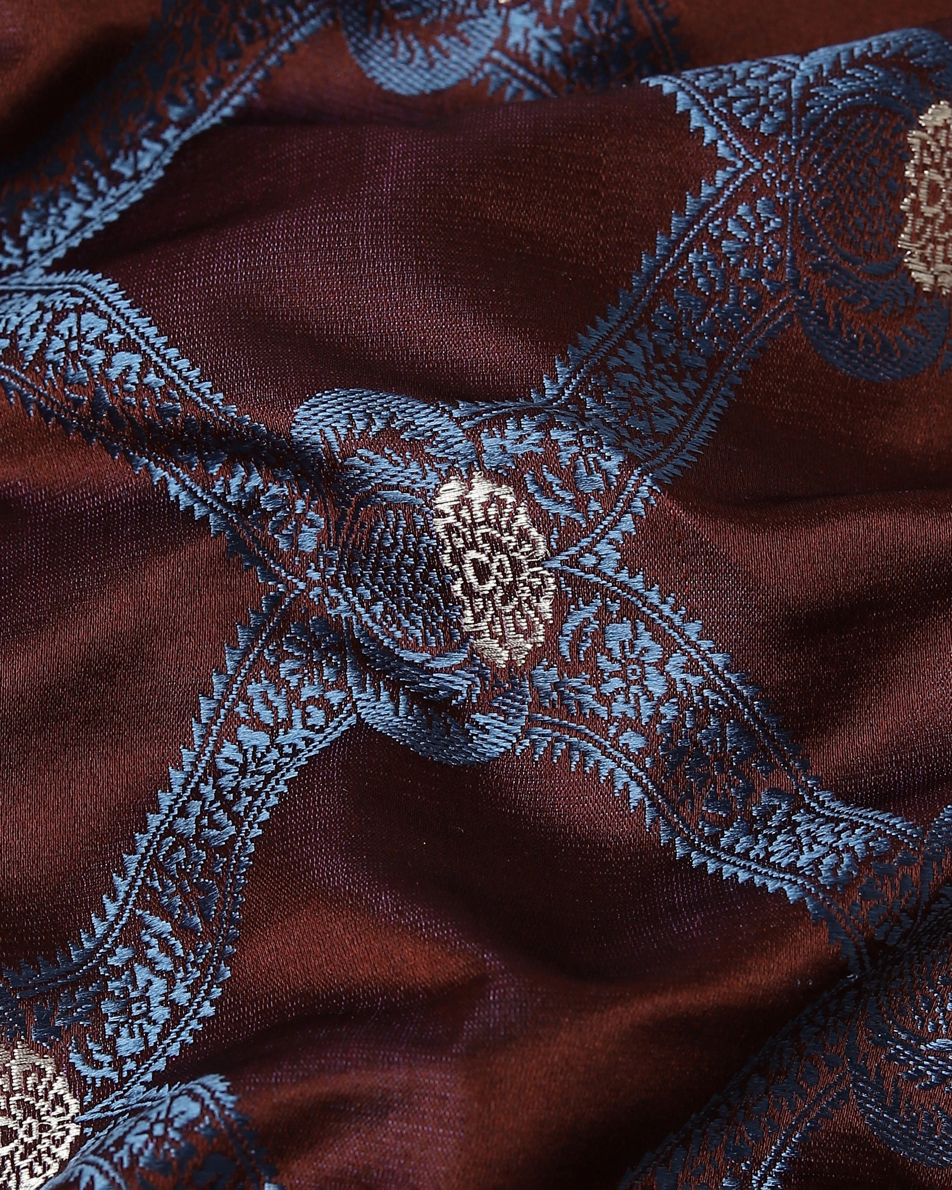 Kanisha Banarasi Tanchoi And Kadwa Silk Saree