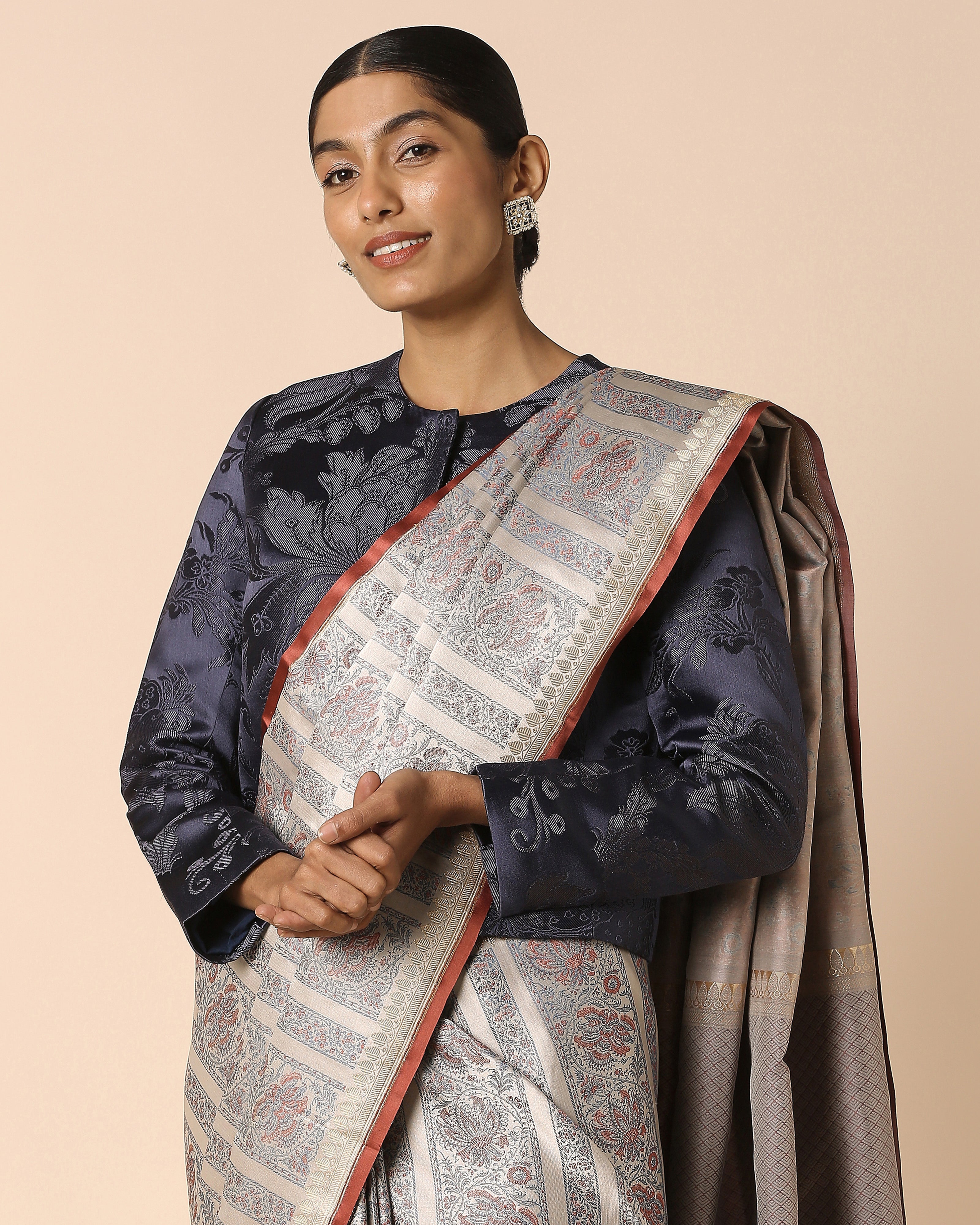 Anaya Banarasi Tanchoi And Kadwa Silk Saree