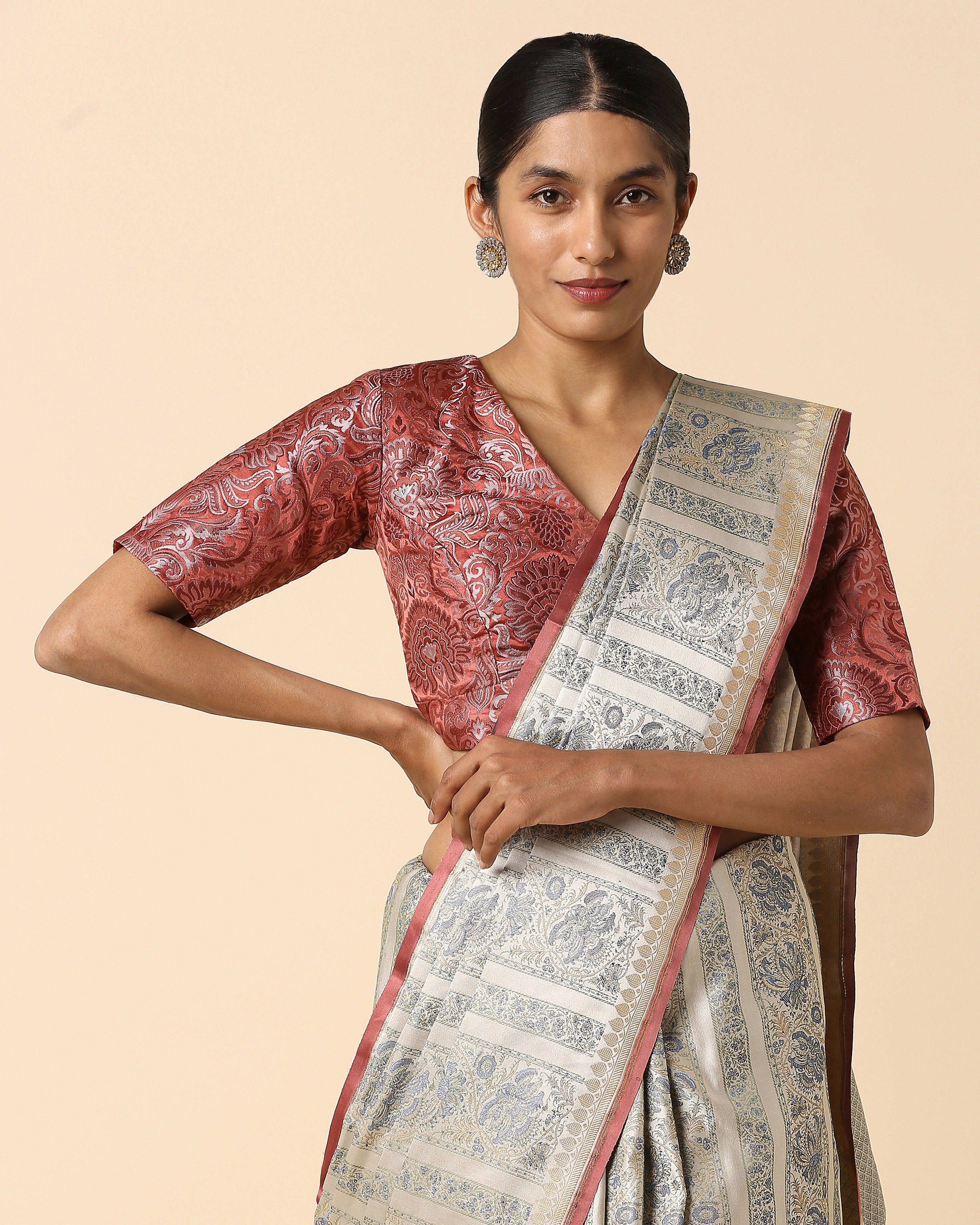 Anaya Banarasi Tanchoi Silk Saree