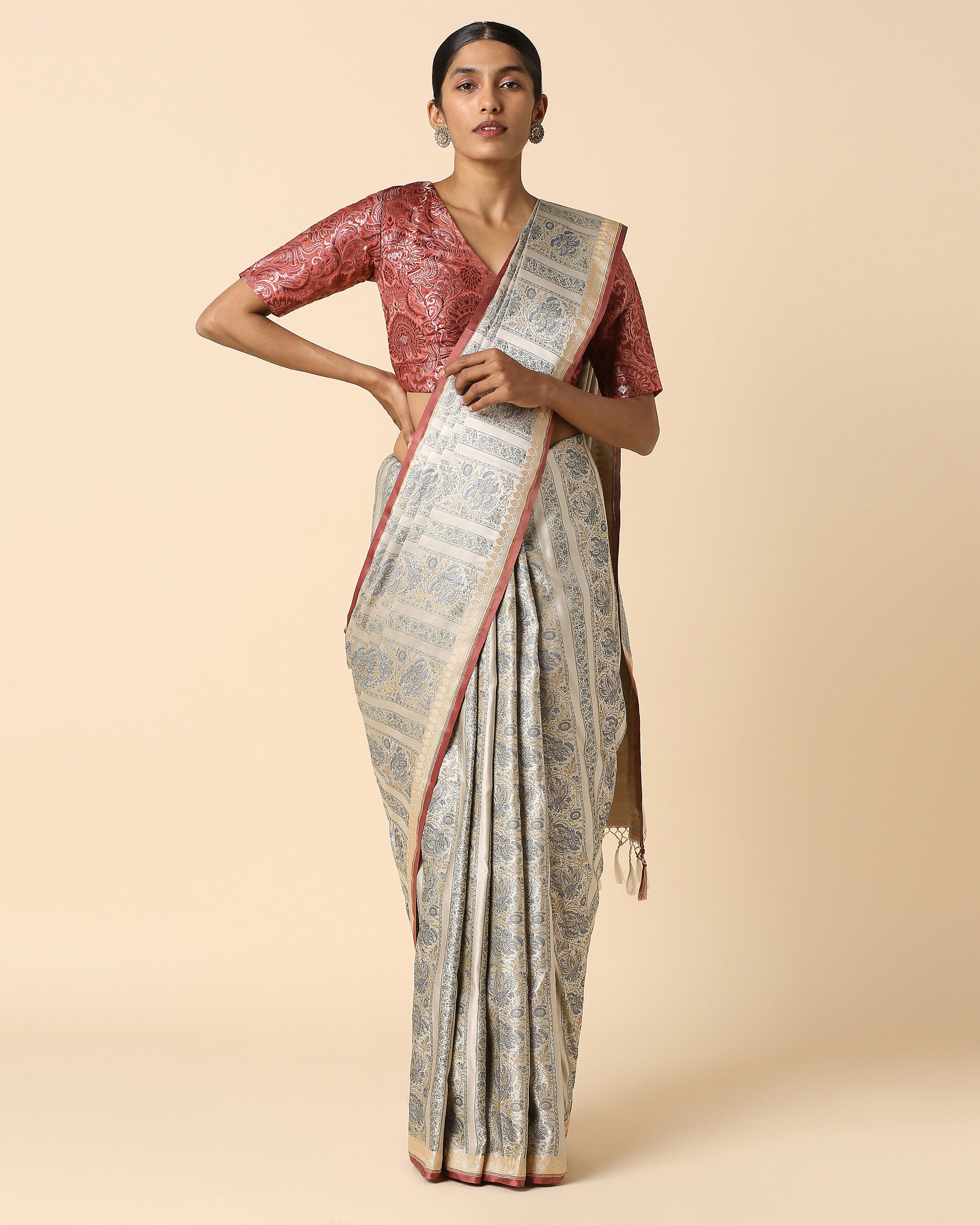 Anaya Banarasi Tanchoi Silk Saree