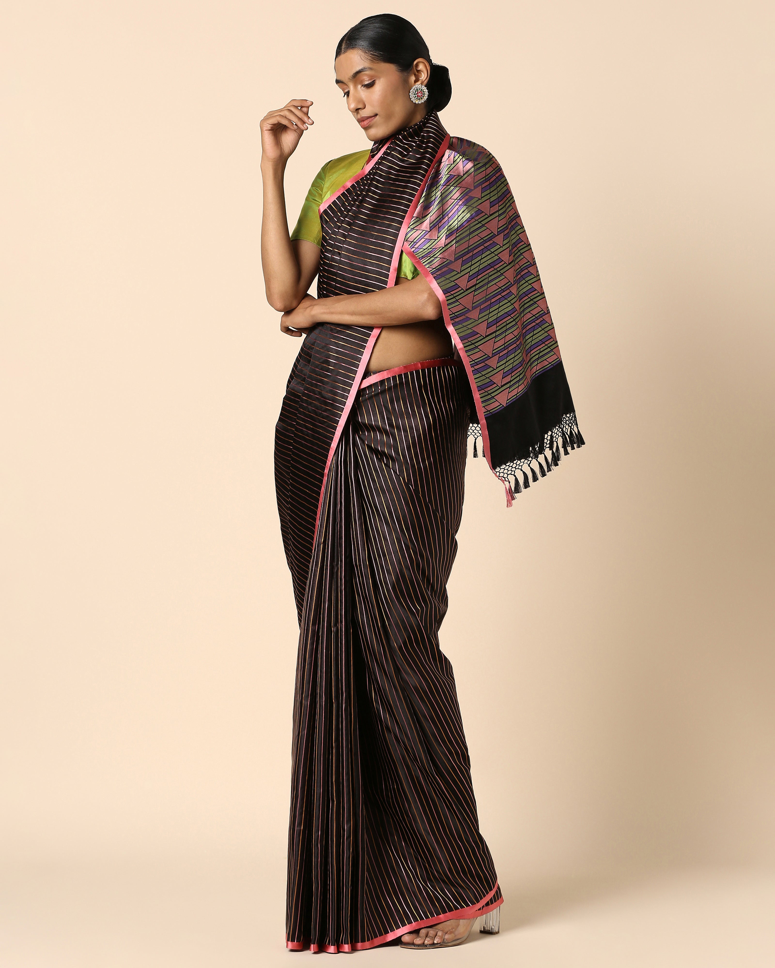 Rumi Banarasi Tanchoi Silk Saree