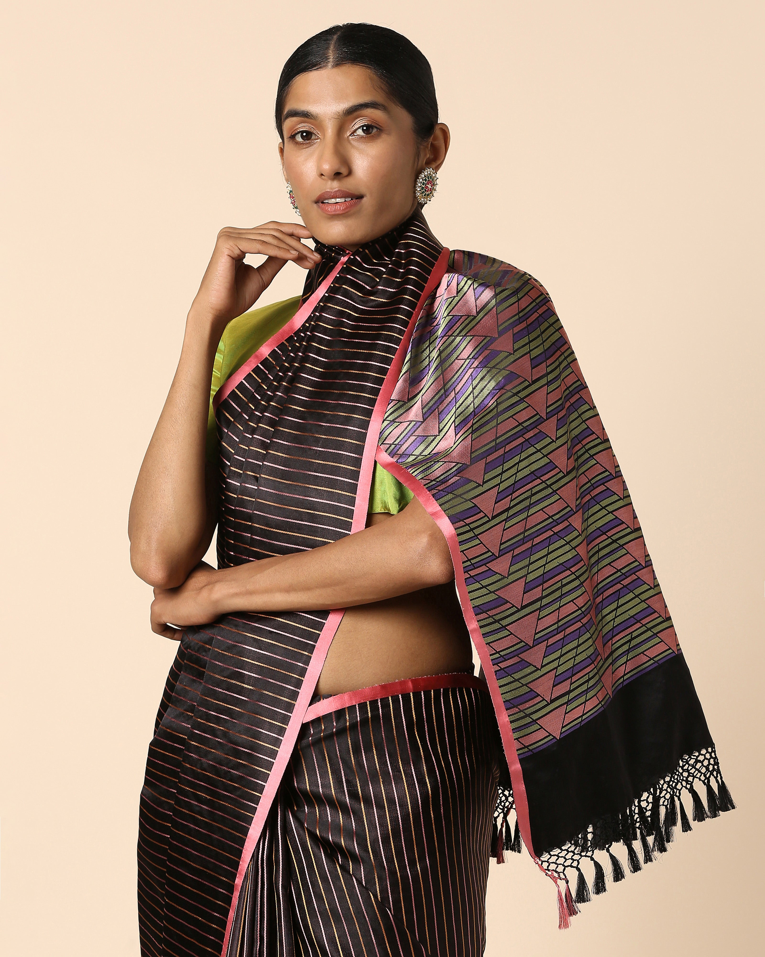 Rumi Banarasi Tanchoi Silk Saree