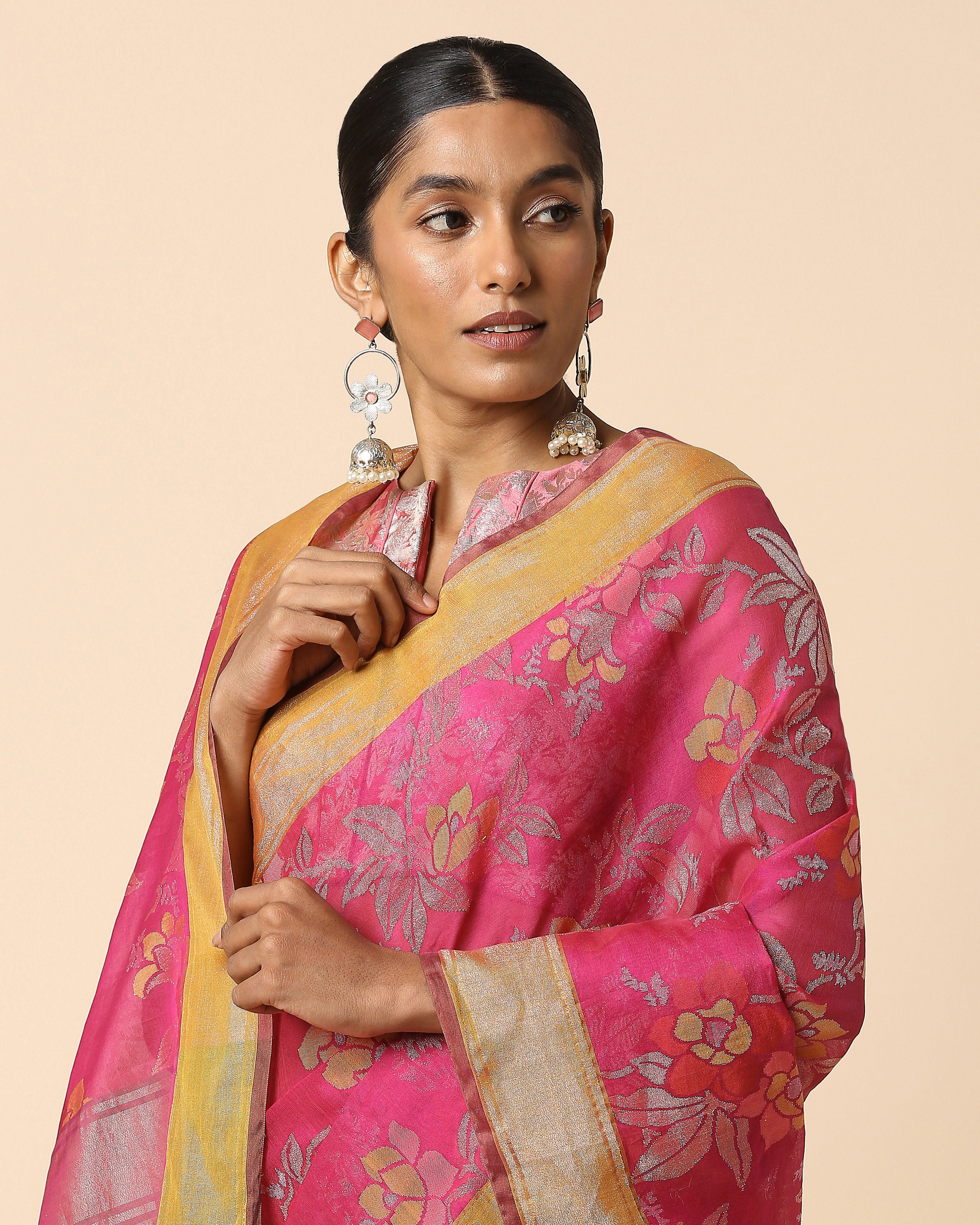 Safia Banarasi Jamdani Silk Cotton Saree
