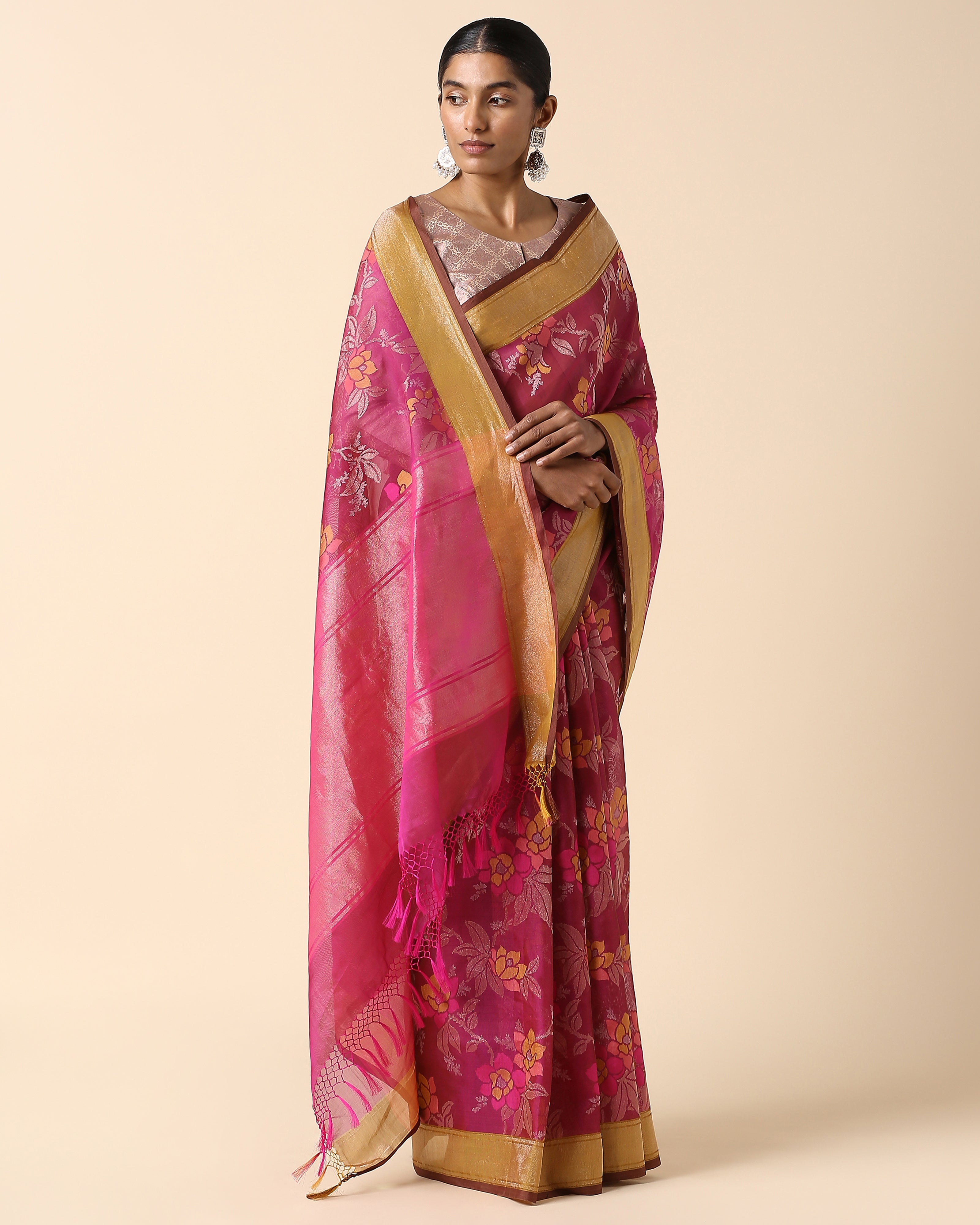 Safia Banarasi Jamdani Silk Cotton Saree