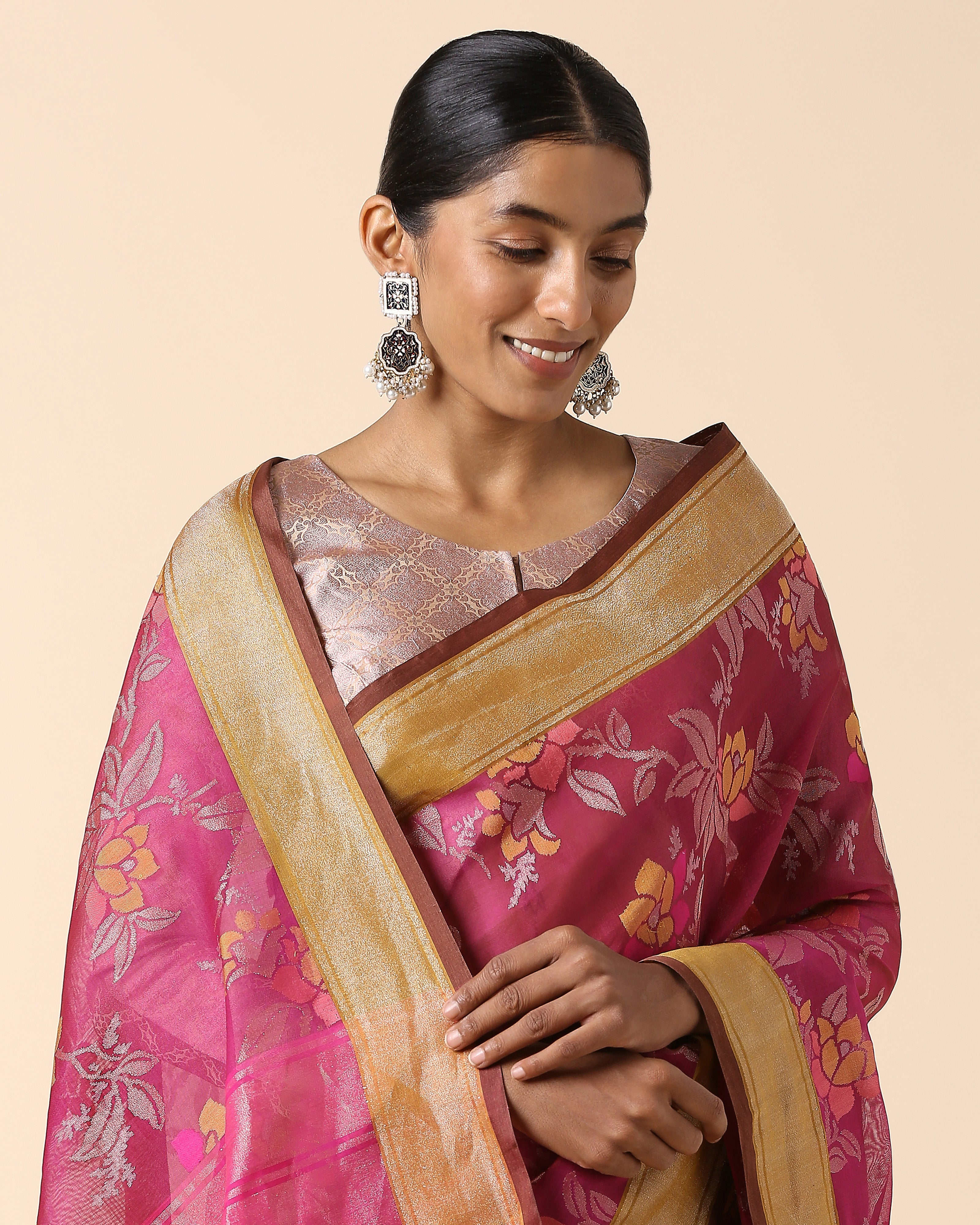 Safia Banarasi Jamdani Silk Cotton Saree