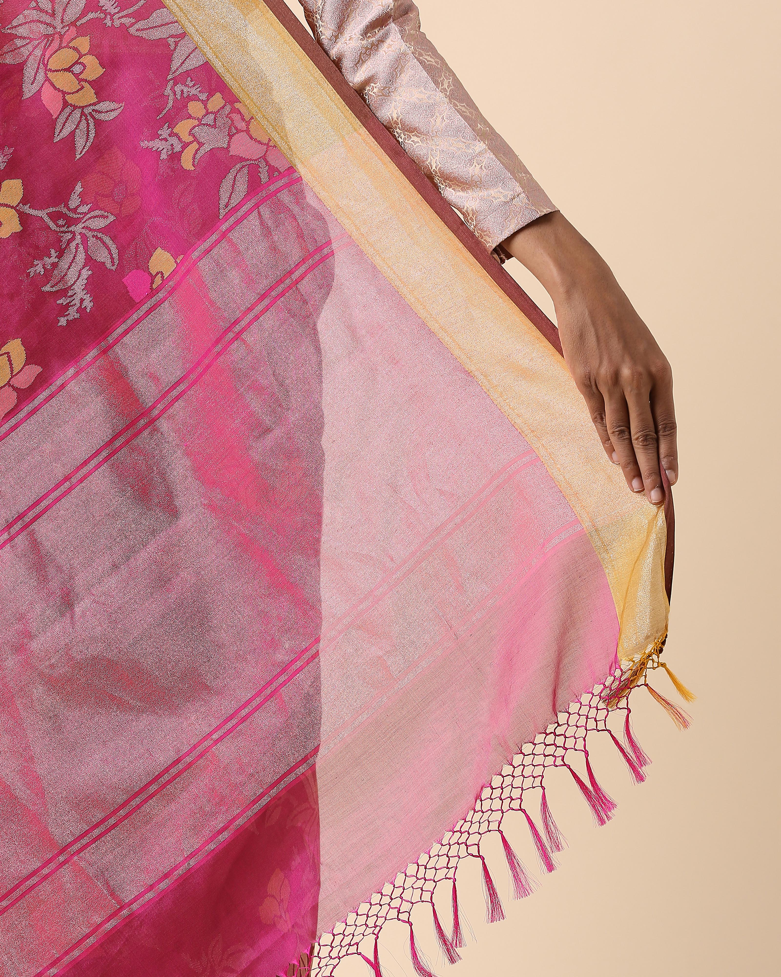 Safia Banarasi Jamdani Silk Cotton Saree