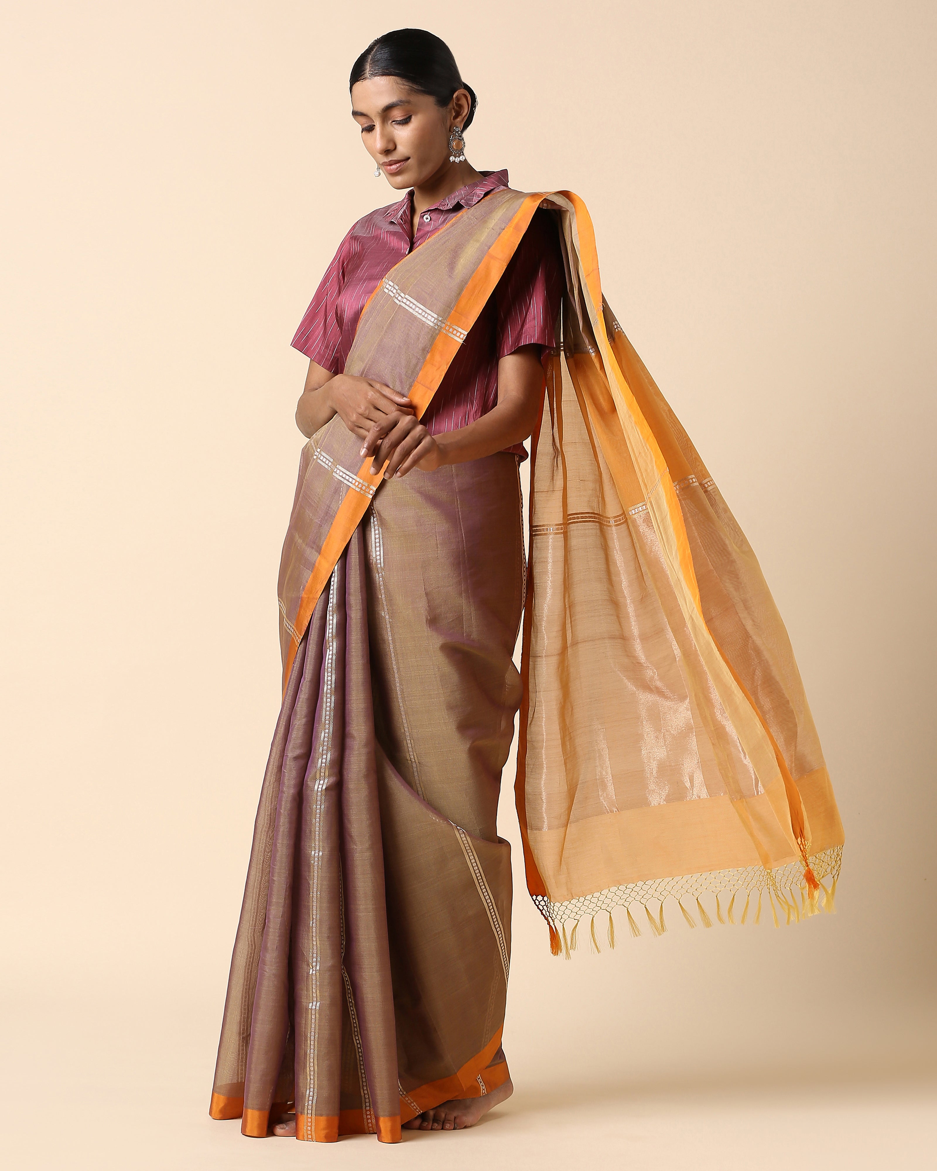 Esme Banarasi Fekwa Silk Cotton Saree
