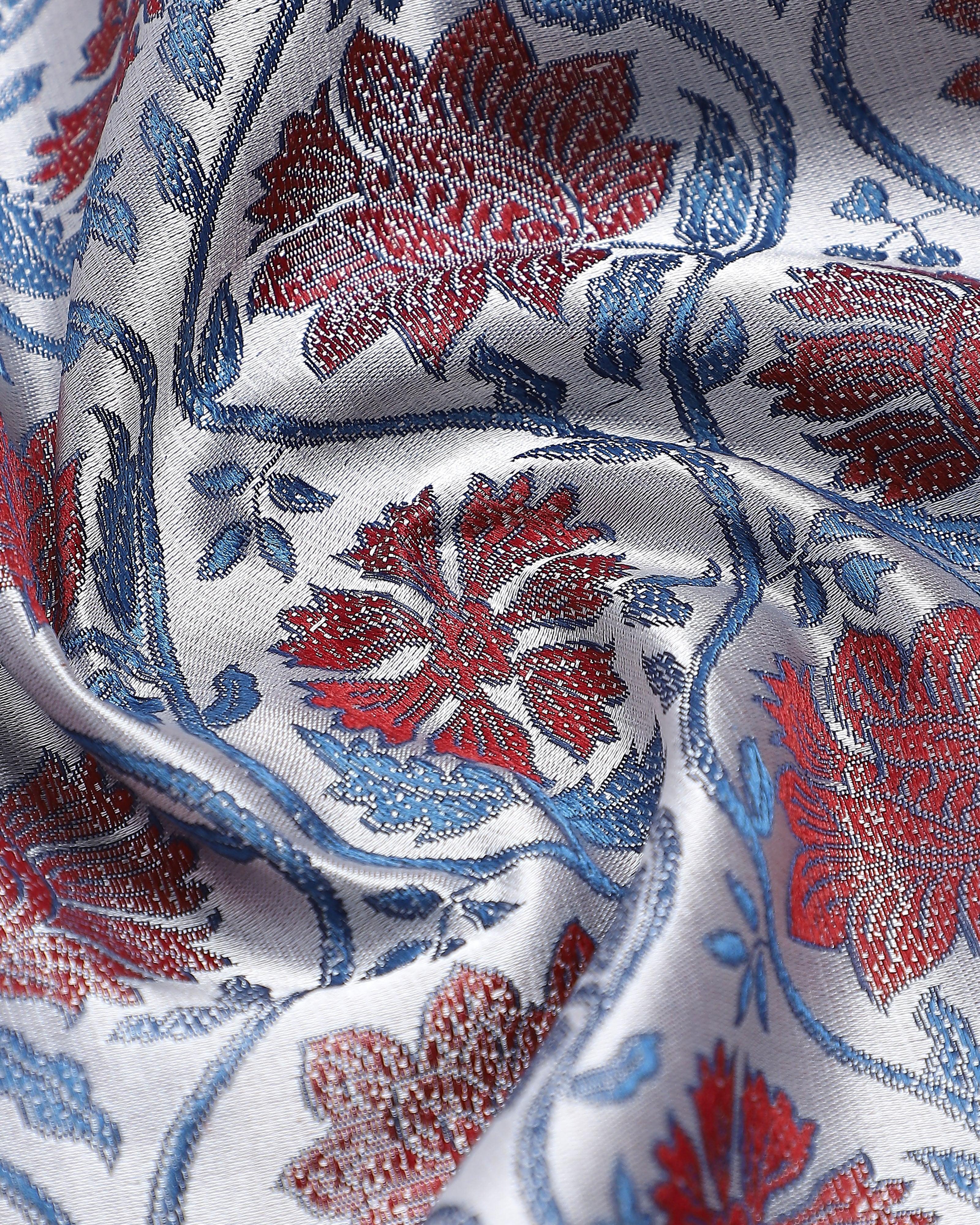 Jasper Banarasi Tanchoi Silk Saree