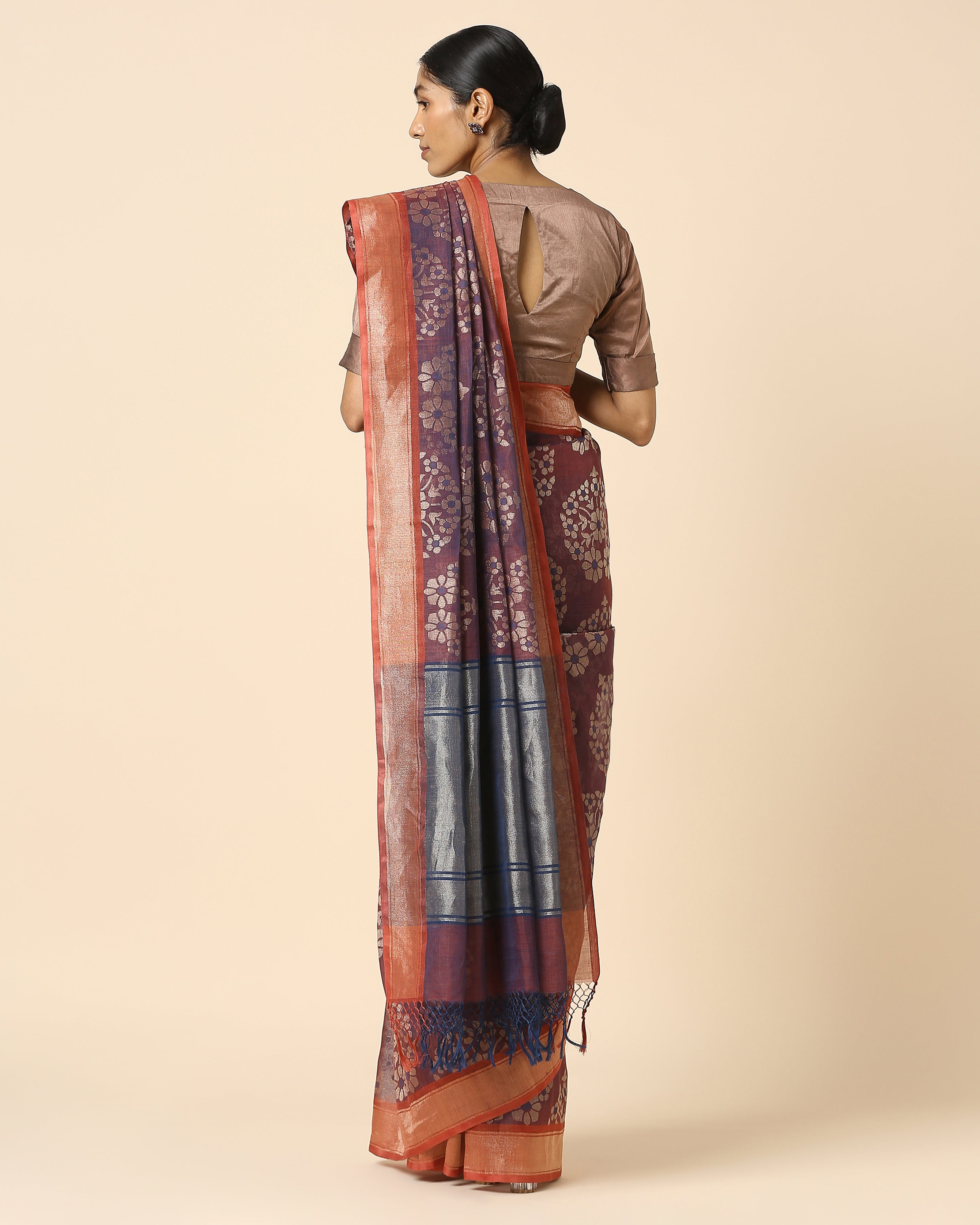 Adrin Banarasi Jamdani Cotton Saree