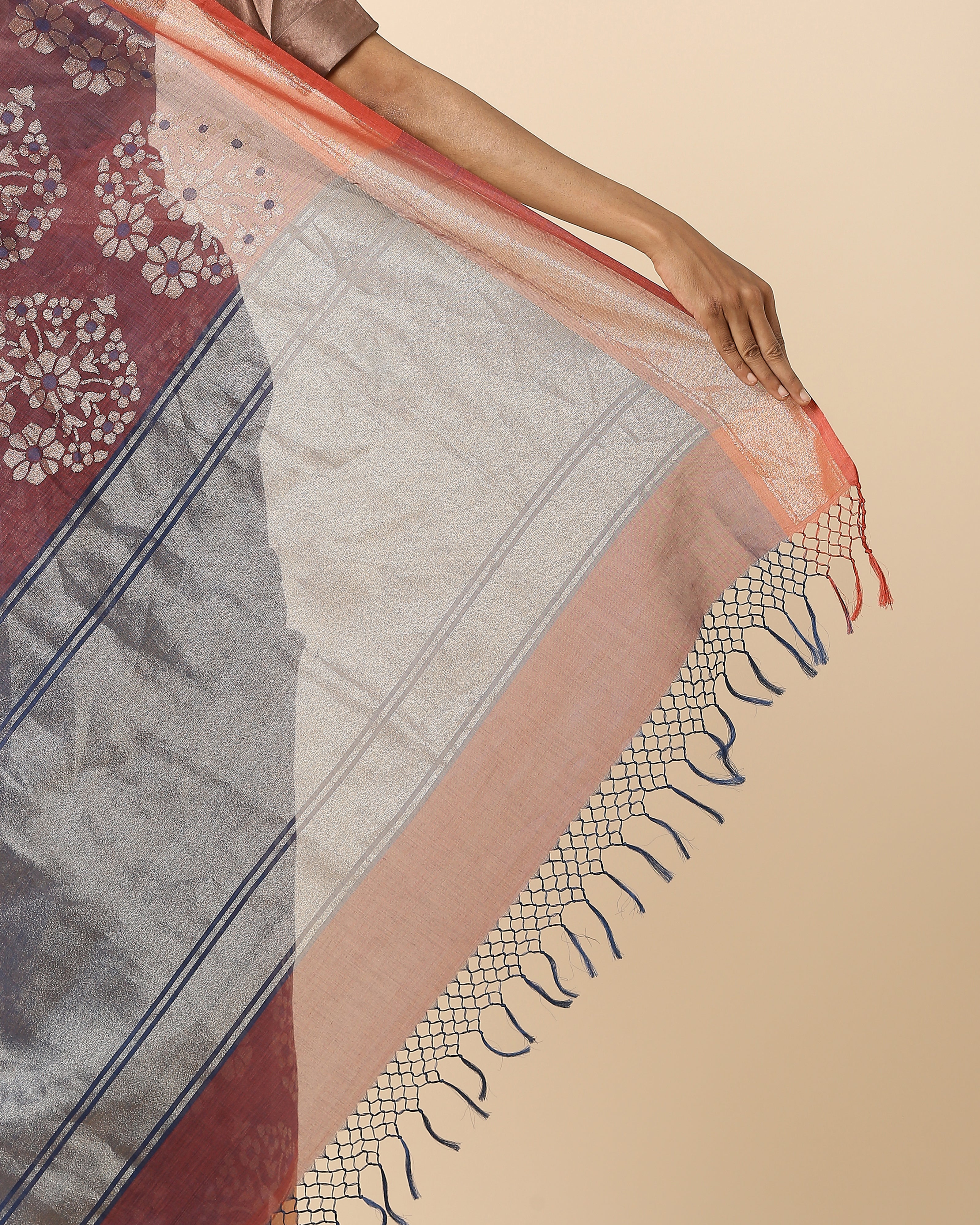 Adrin Banarasi Jamdani Cotton Saree