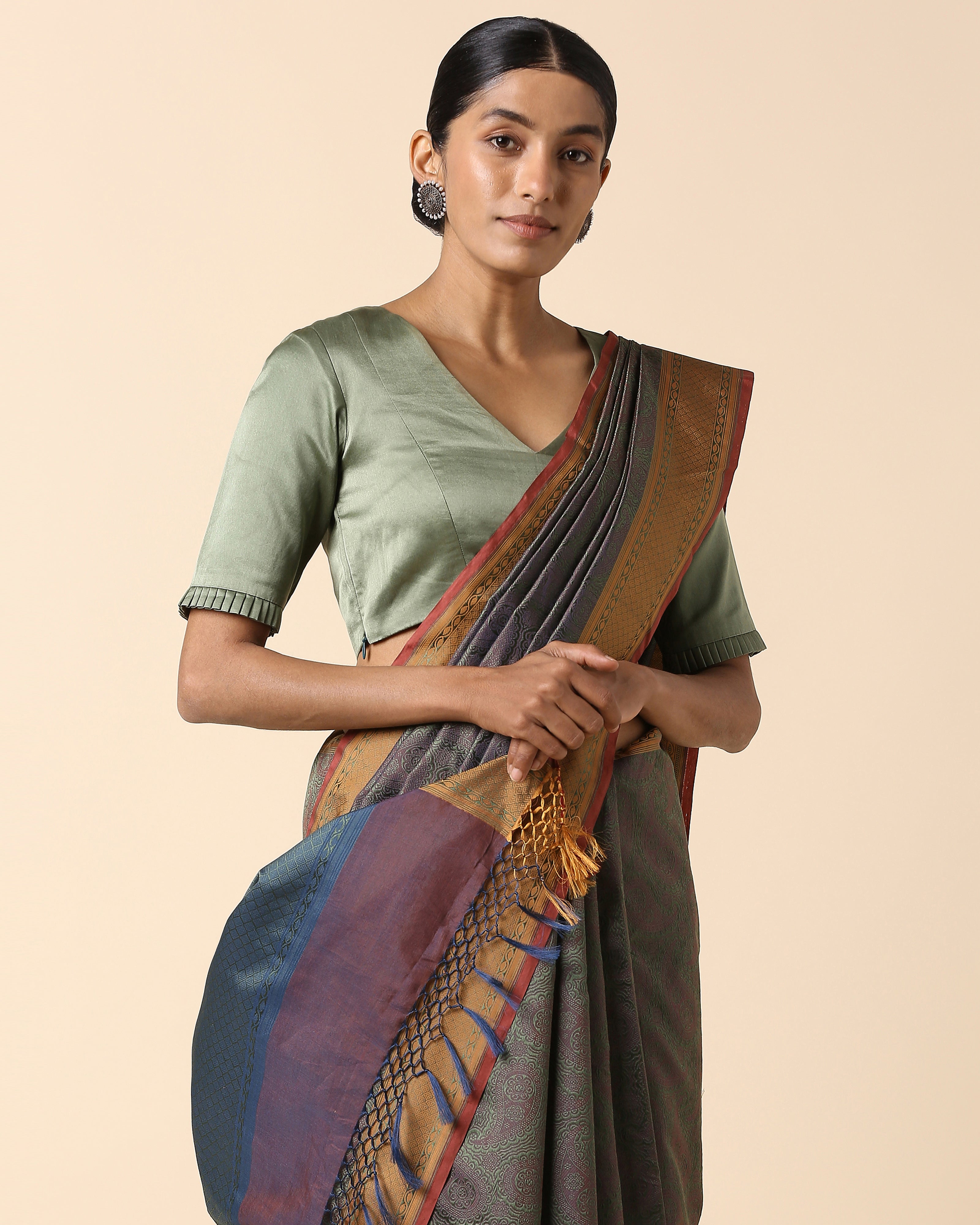 Nahid Banarasi Kadwa Silk Cotton Saree