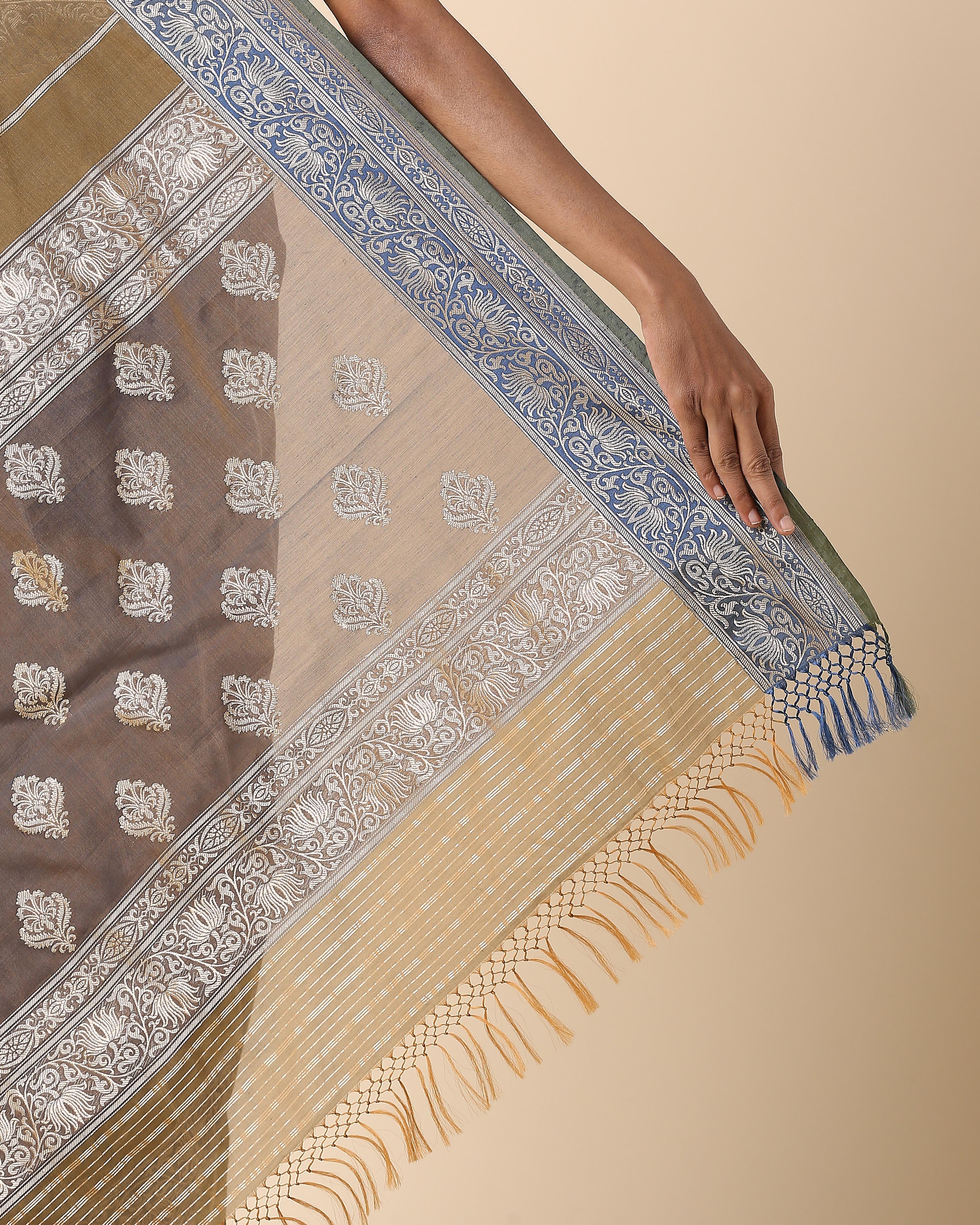 Gulzar Banarasi Kadwa Silk Cotton Saree