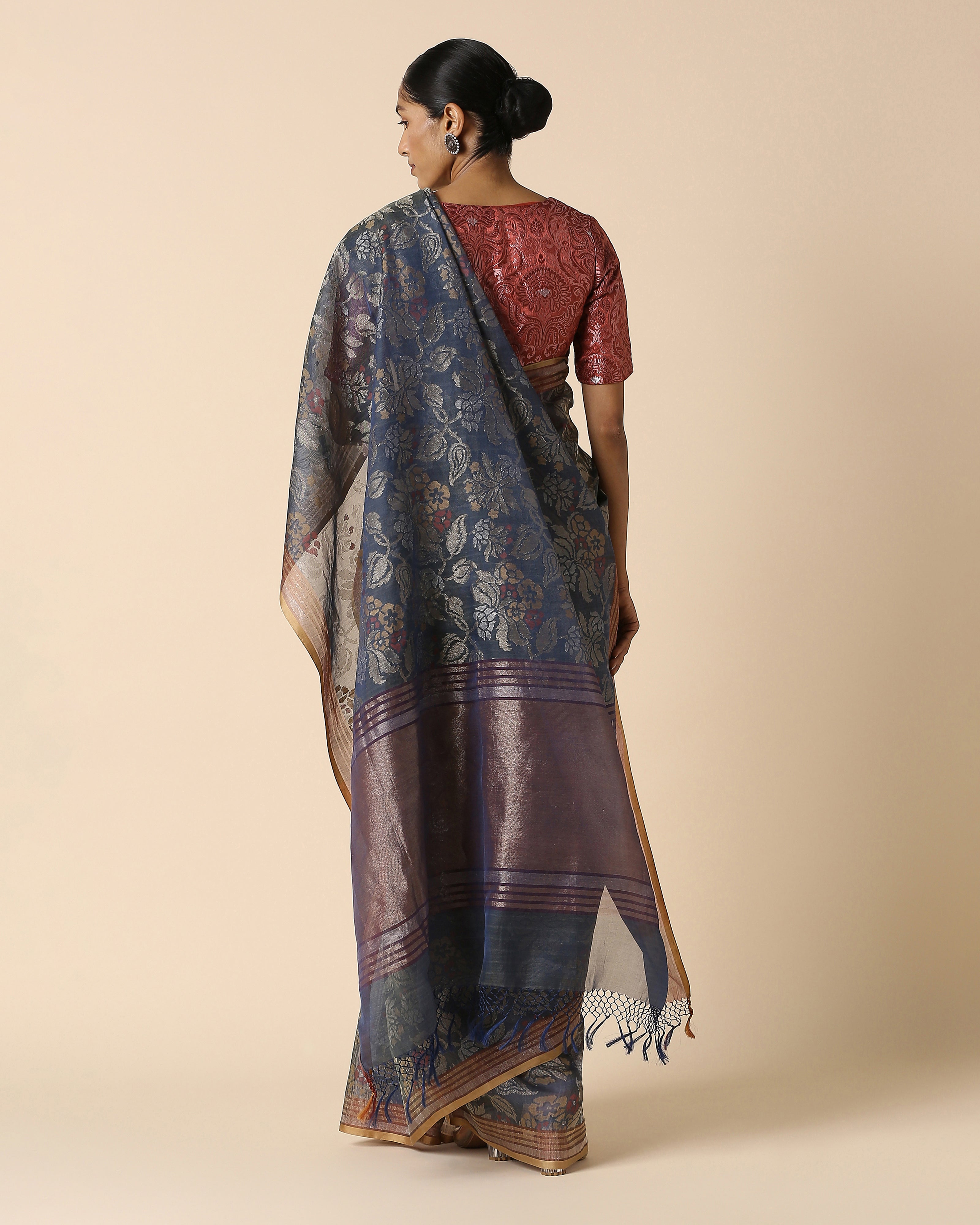 Hester Banarasi Jamdani Silk Cotton Saree