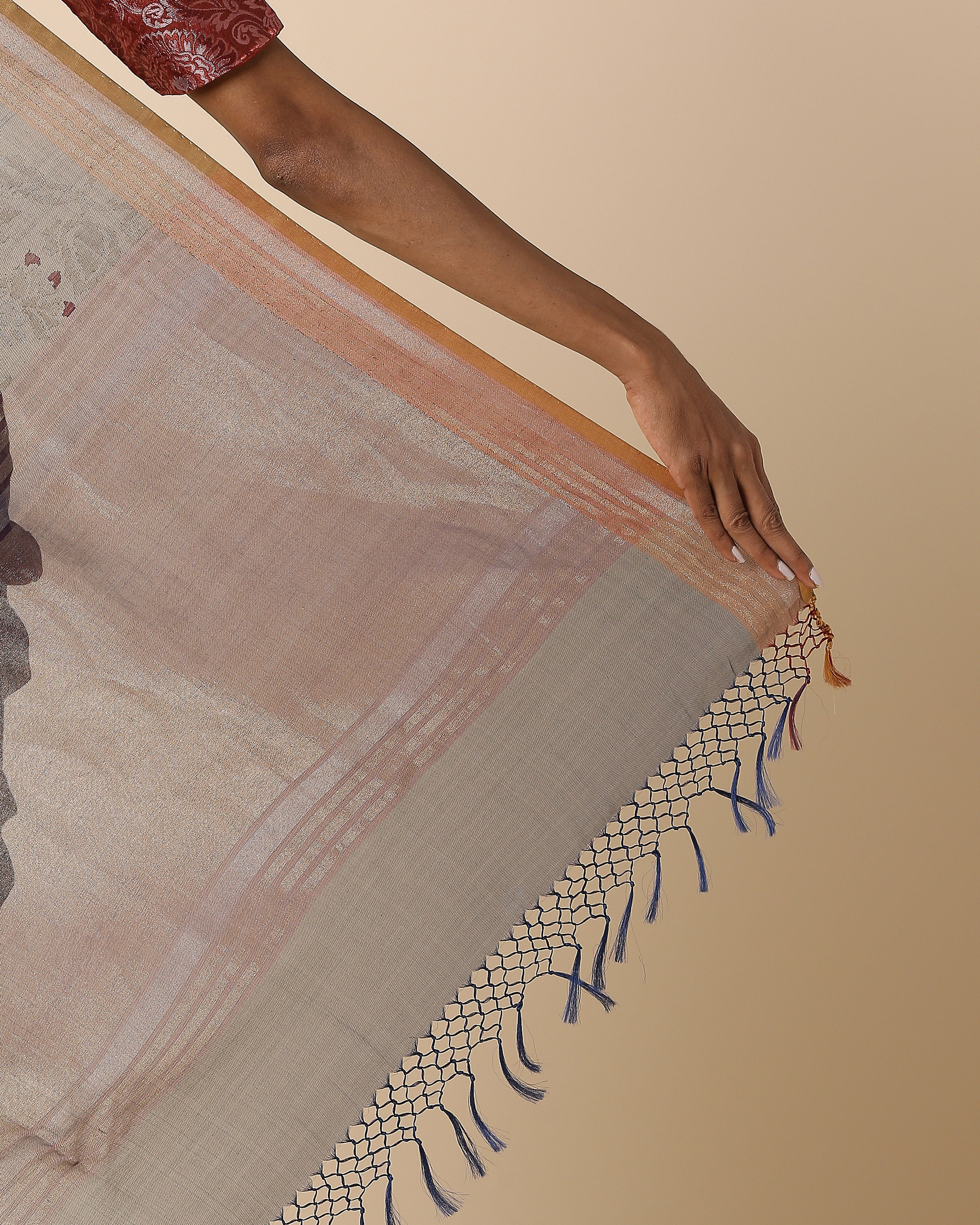 Hester Banarasi Jamdani Silk Cotton Saree