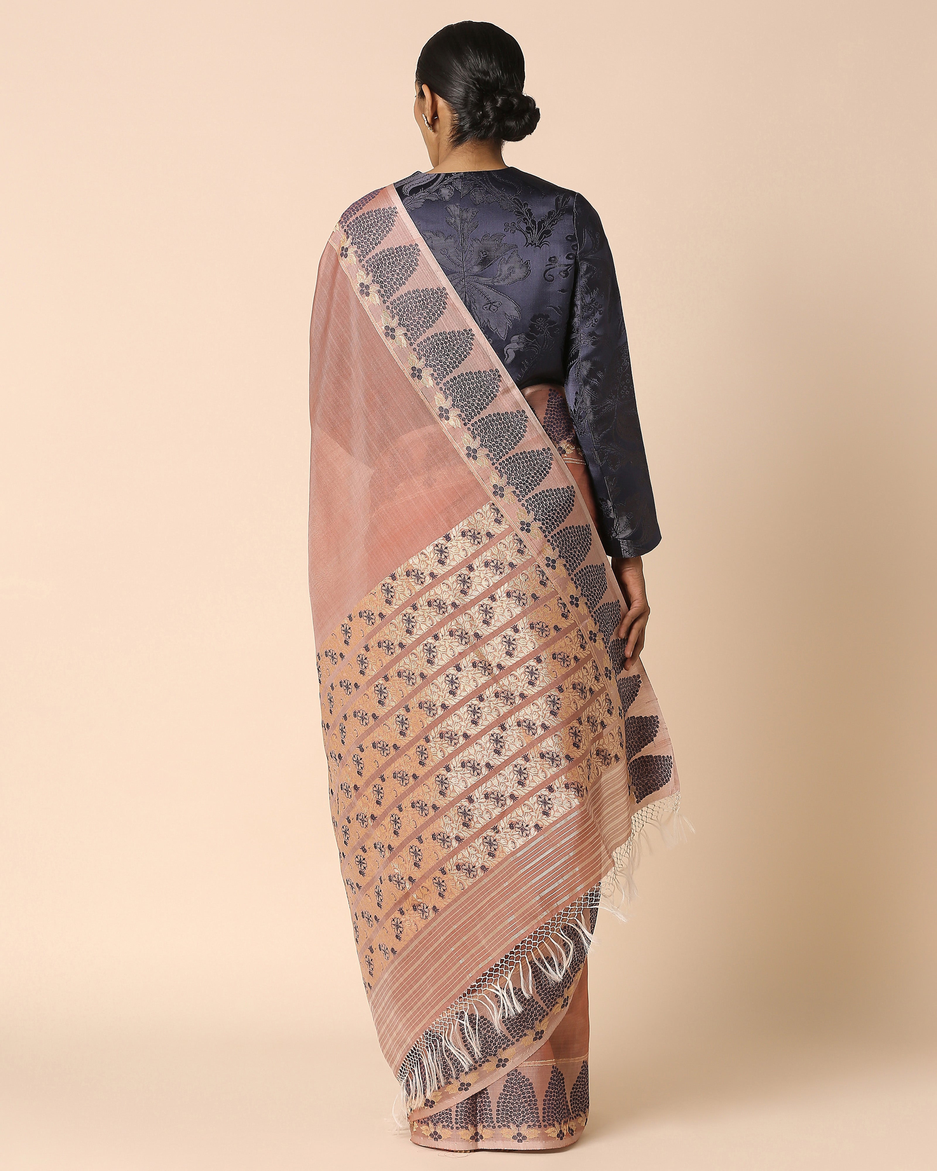 Sora Banarasi Kadwa Silk Cotton Saree