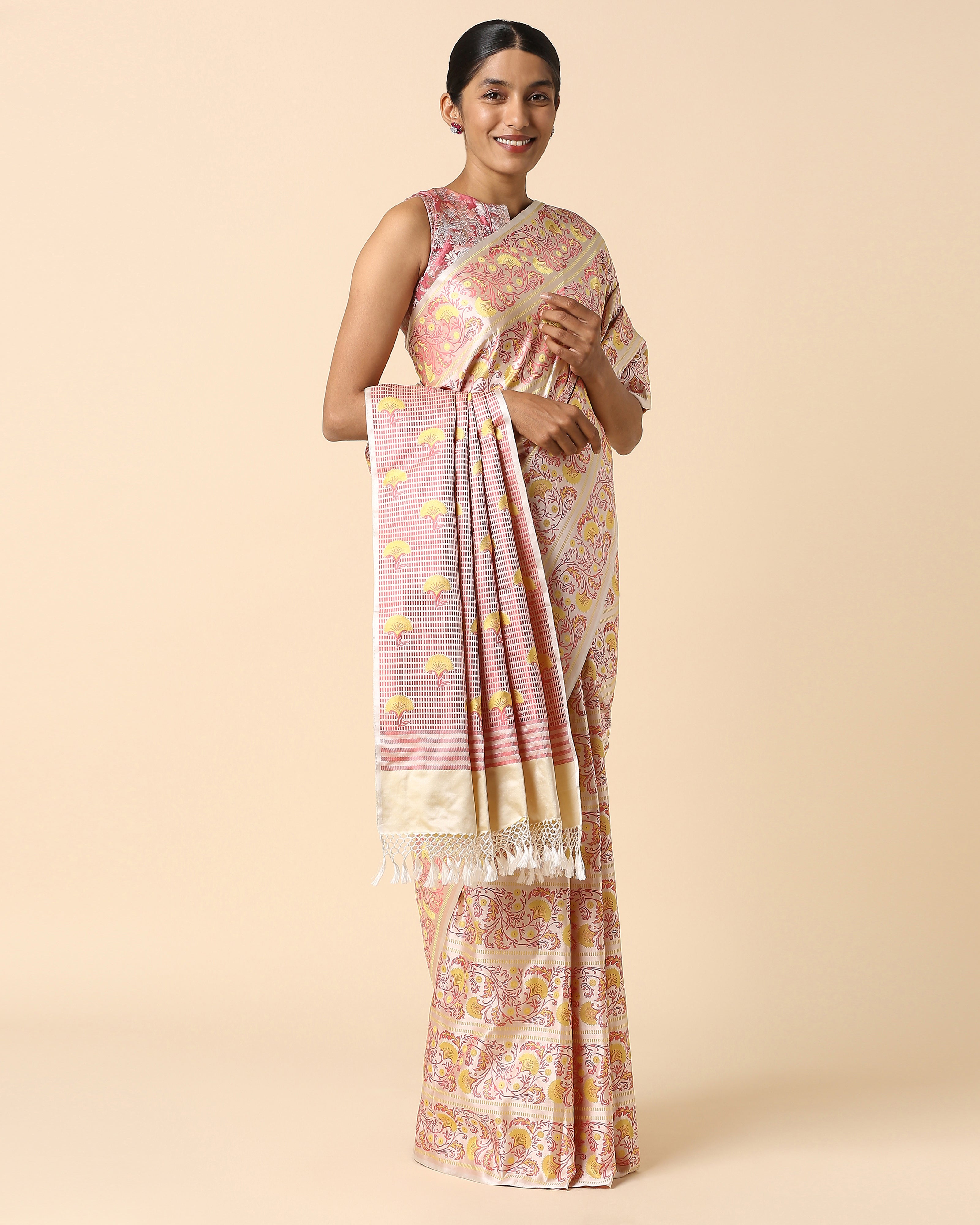 Misaki Banarasi Tanchoi Silk Saree