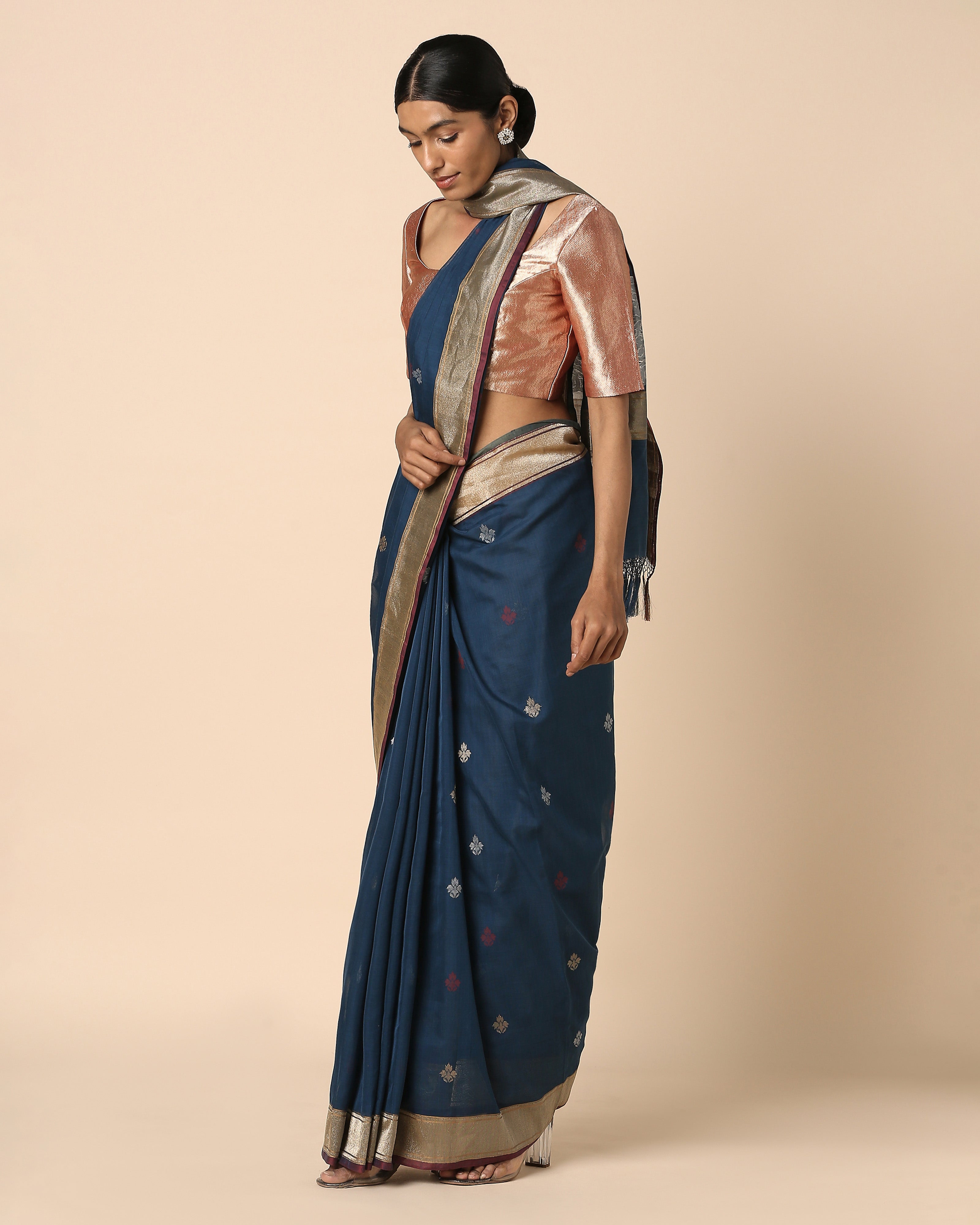 Haira Banarasi Kadwa Cotton Saree
