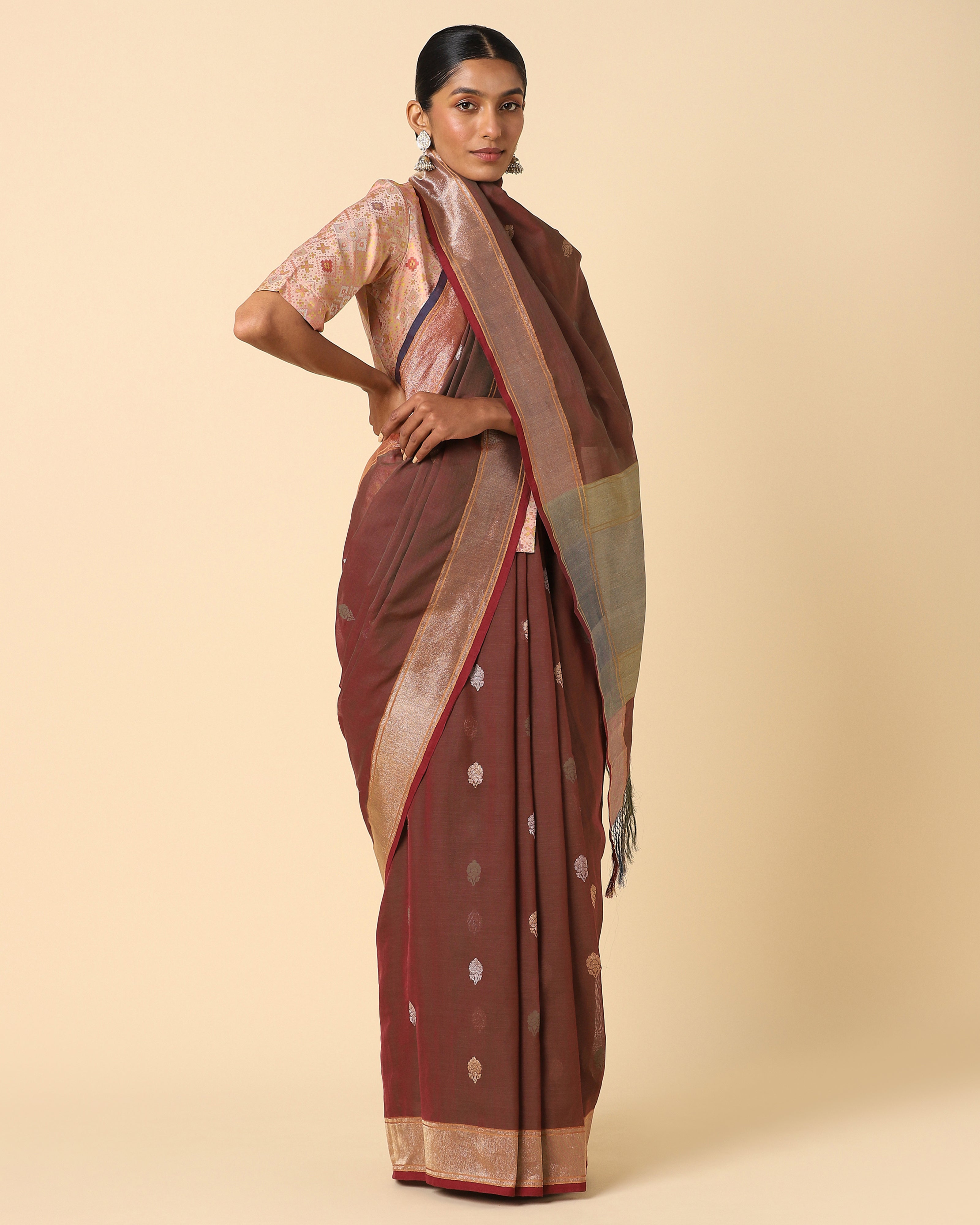 Jaisa Banarasi Kadwa Cotton Saree