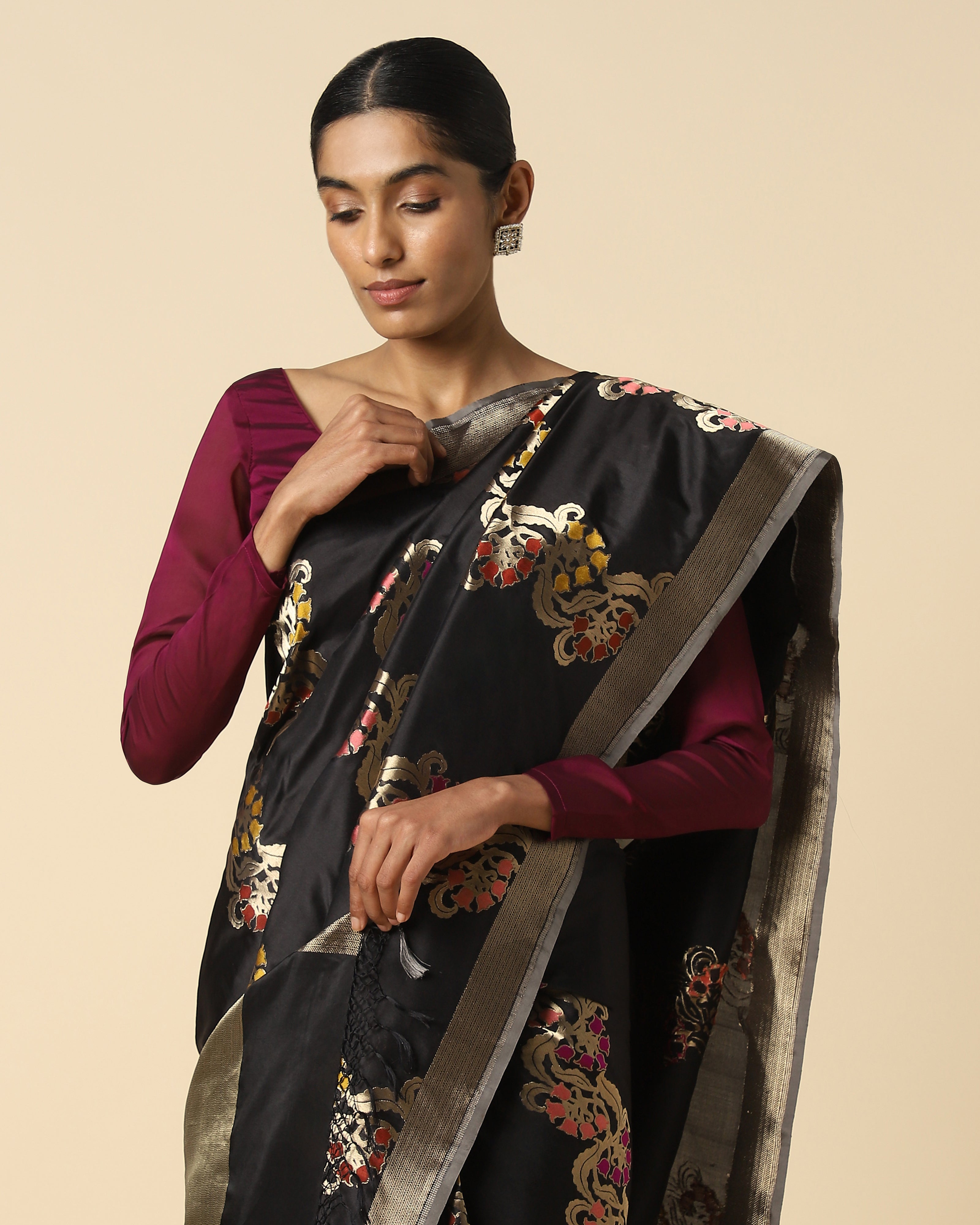 Tanuka Banarasi Cutwork Silk Saree