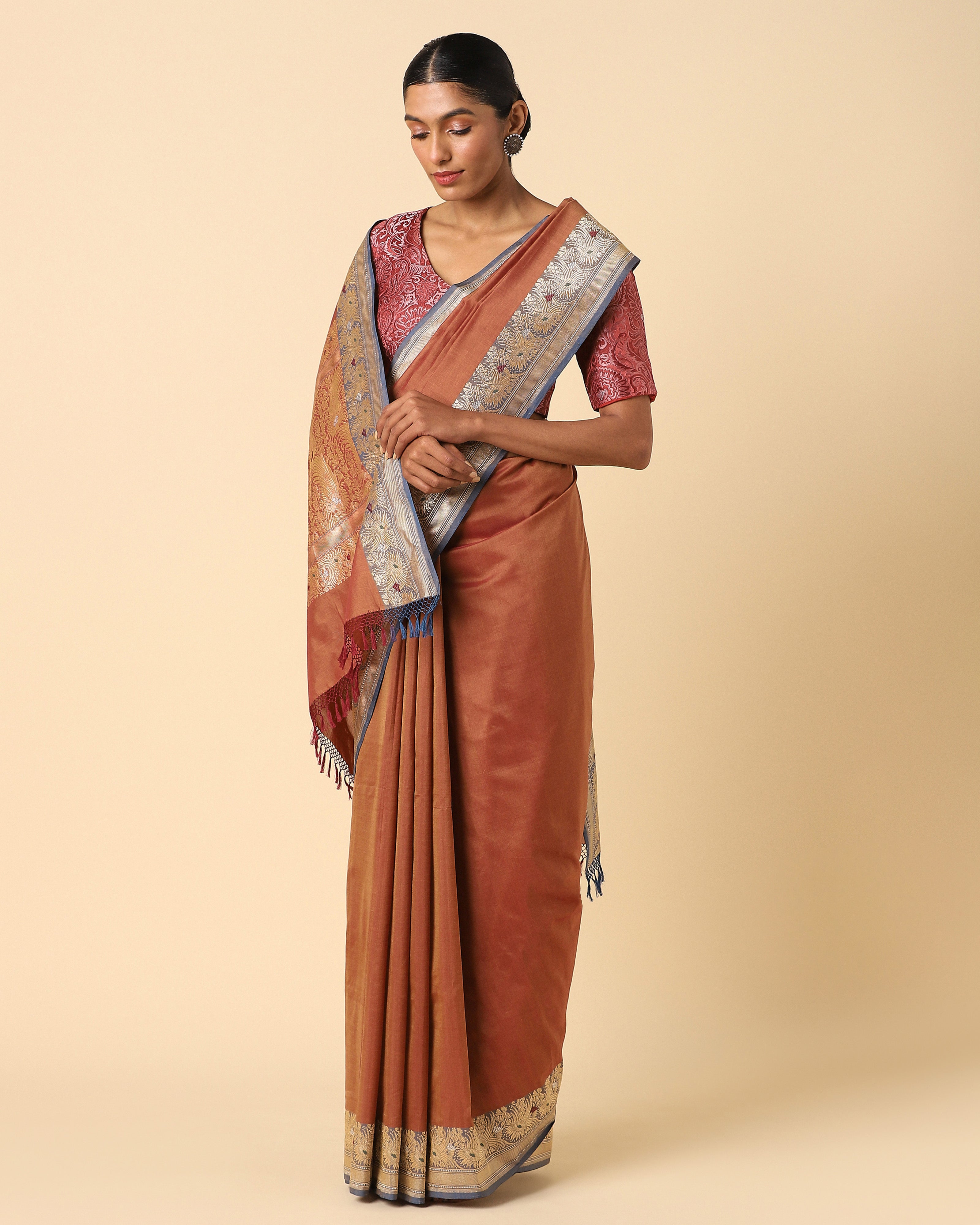 Mandra Banarasi Kadwa Cotton Saree